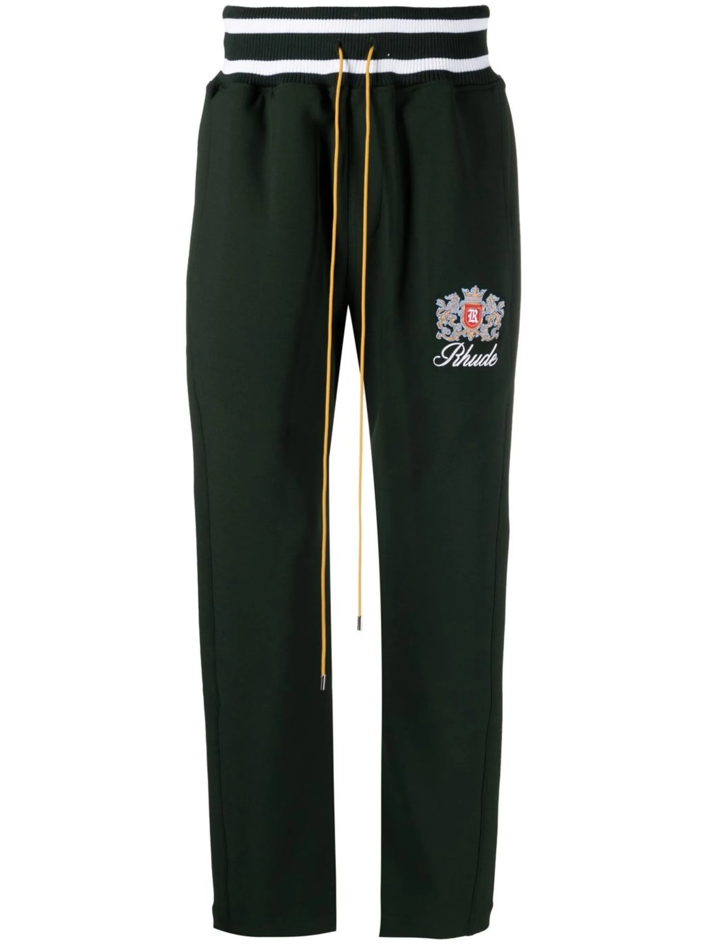 embroidered track pants