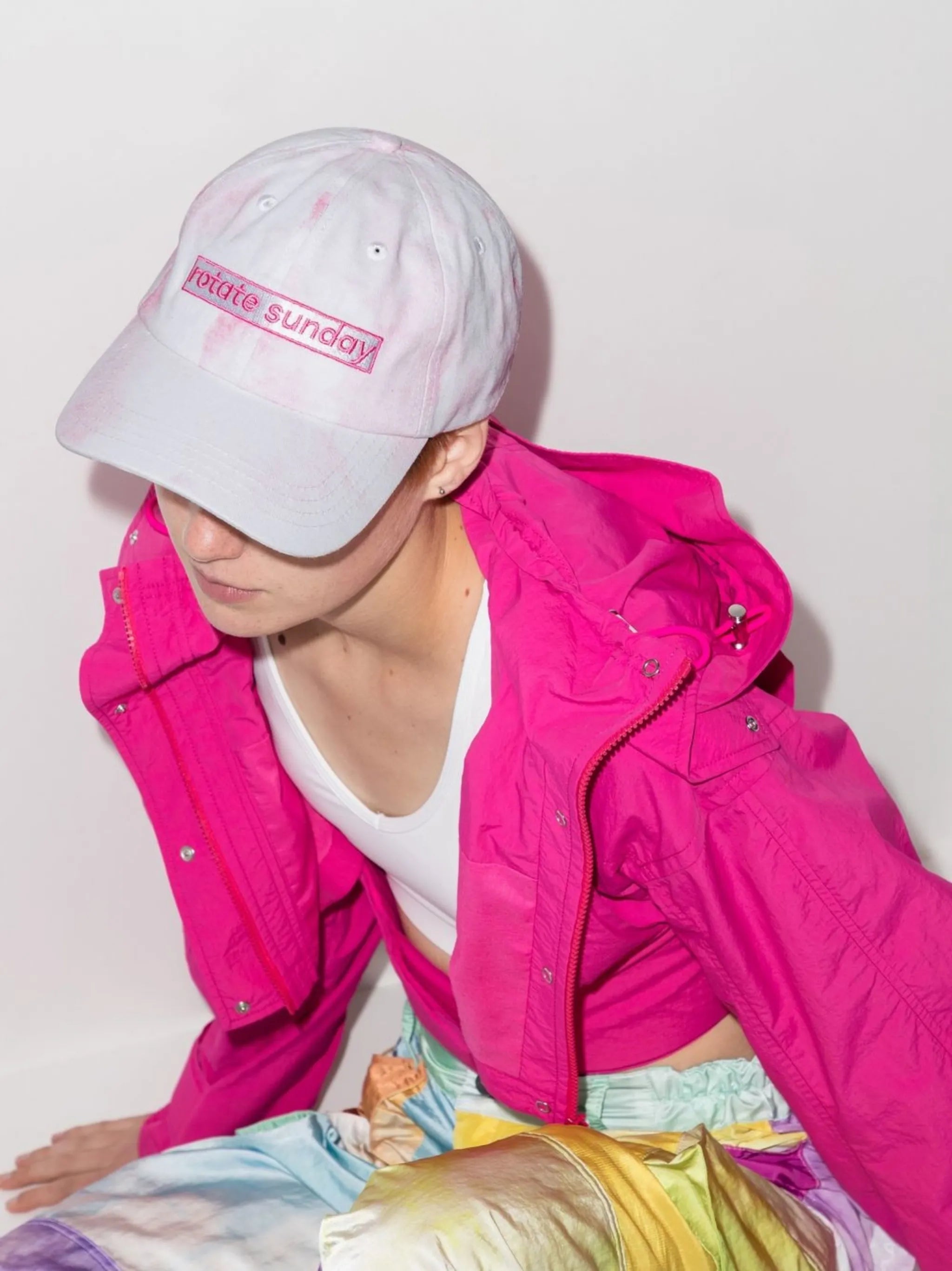 embroidered logo cap
