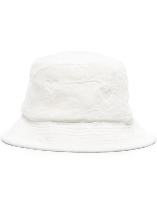 Bianca heart motif bucket hat