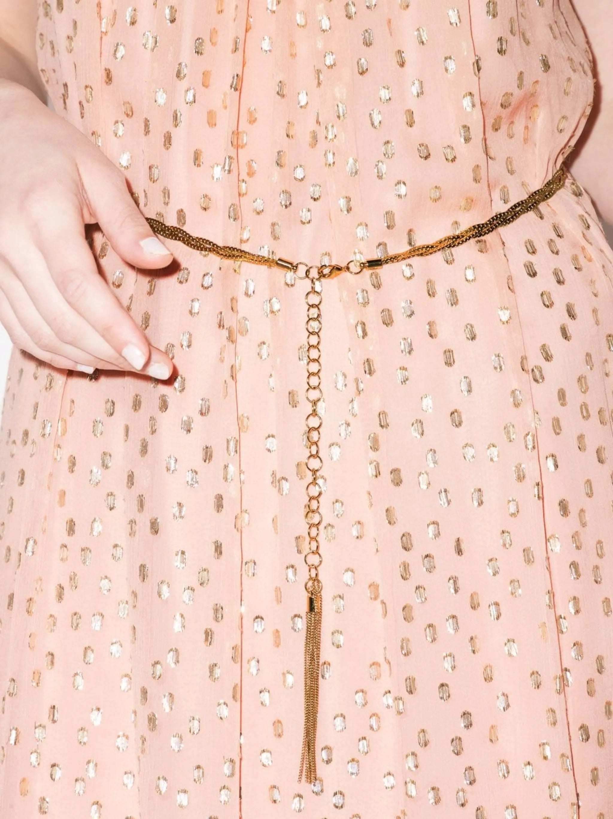 sleeveless tie neck dress