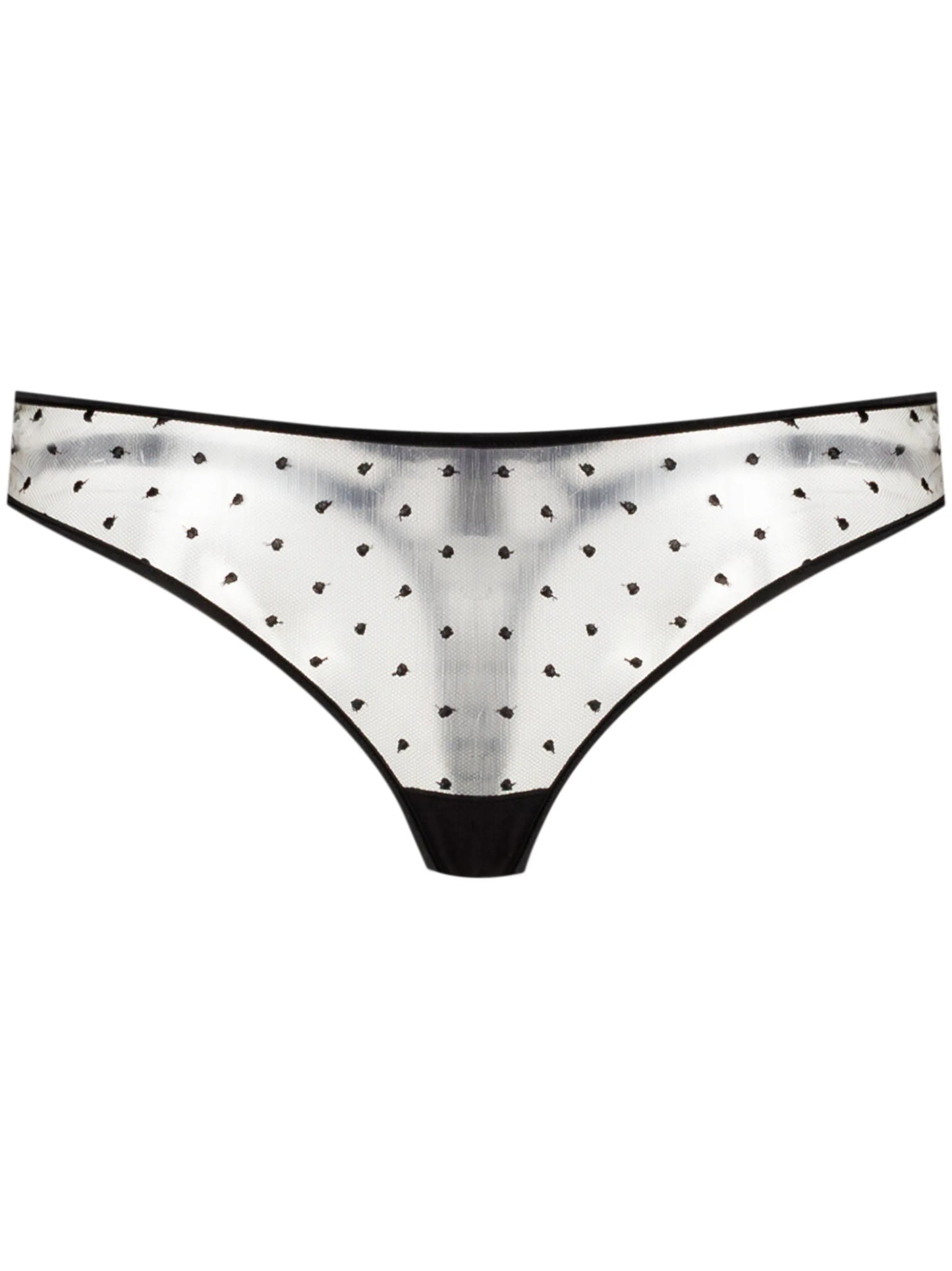 Merci sheer polka-dot thong