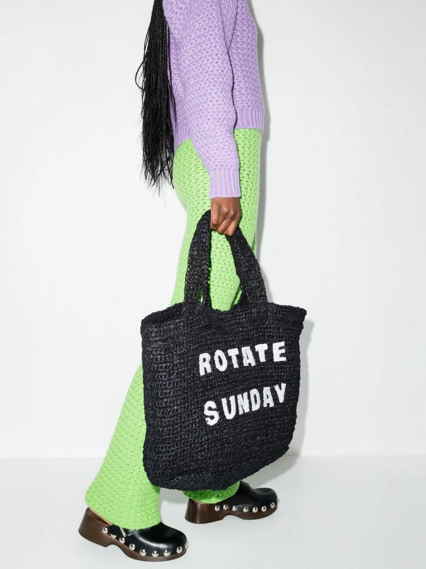 Neeti raffia tote bag