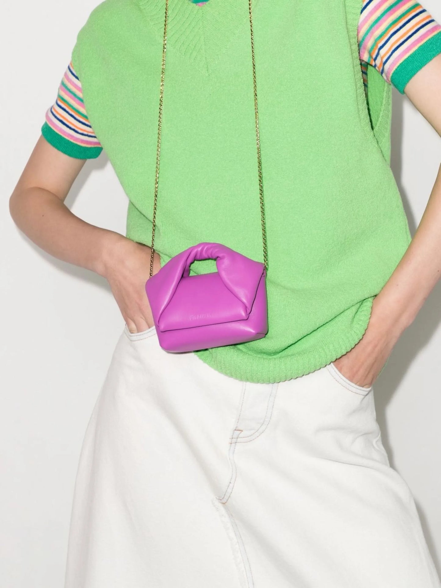 mini Twister leather bag