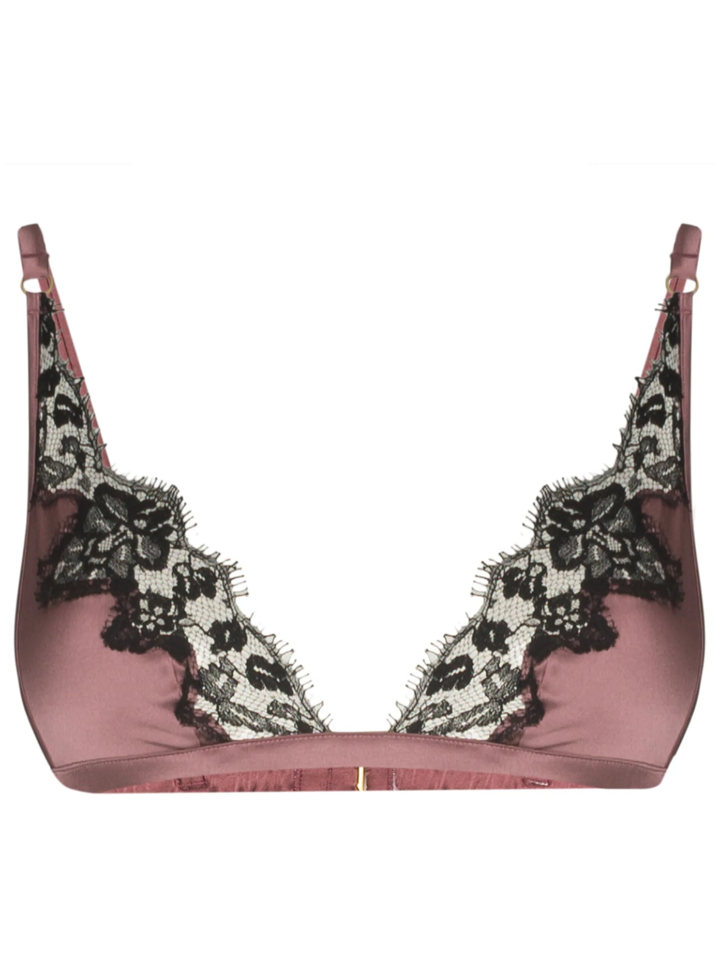 Orchid lace-trim triangle bra
