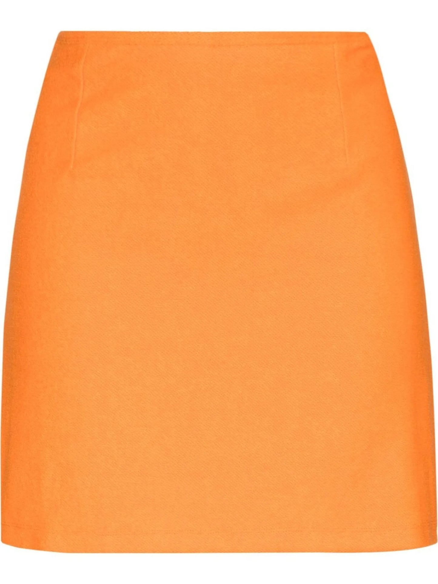 Kelli terry-cloth straight mini skirt
