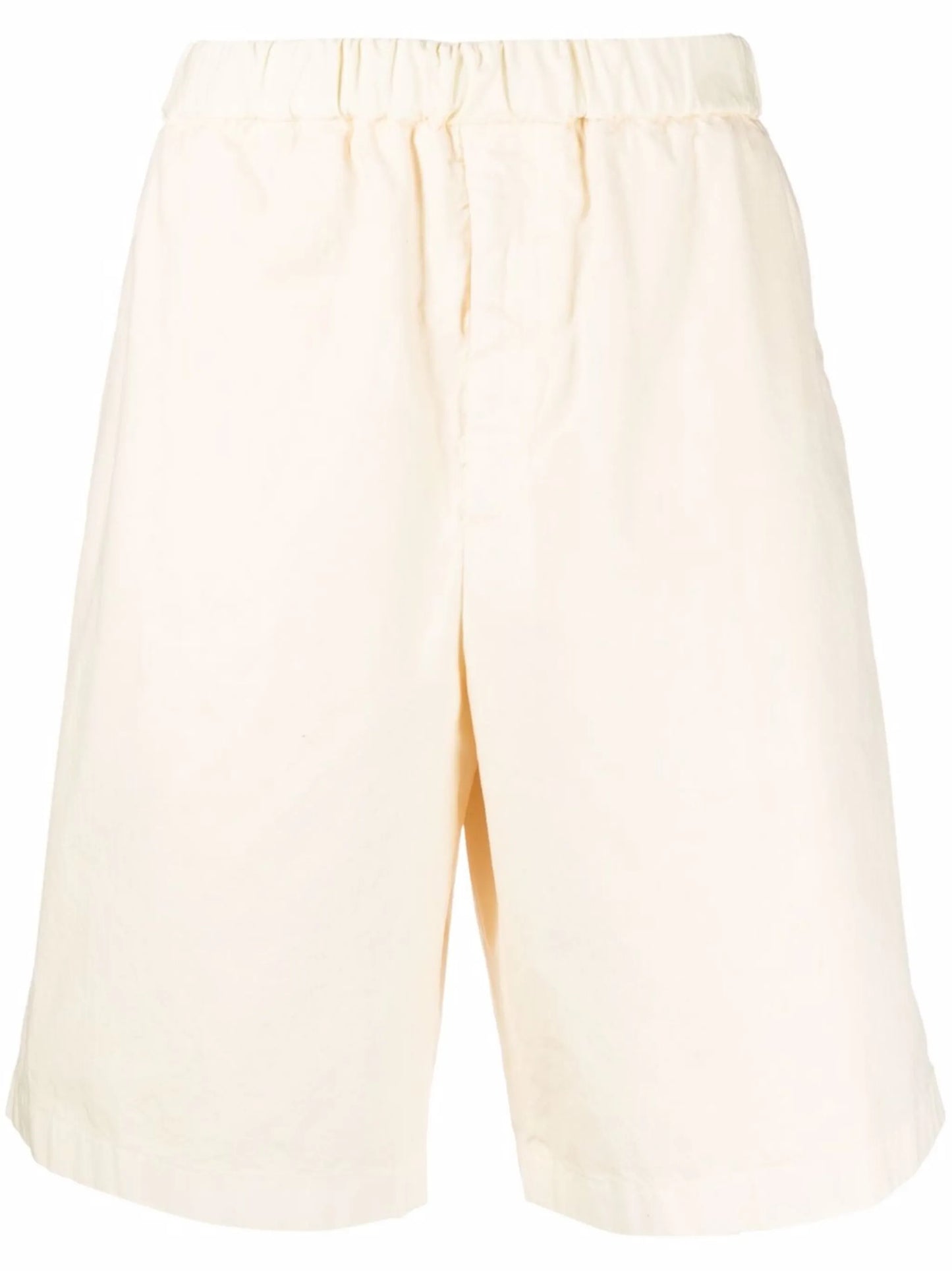 elasticated-waistband knee-length shorts