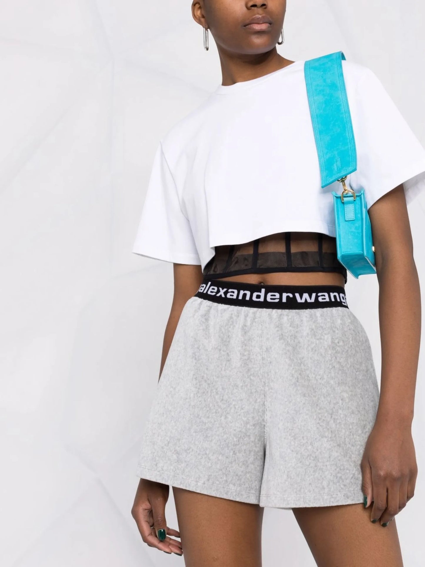 ribbed logo-waistband shorts