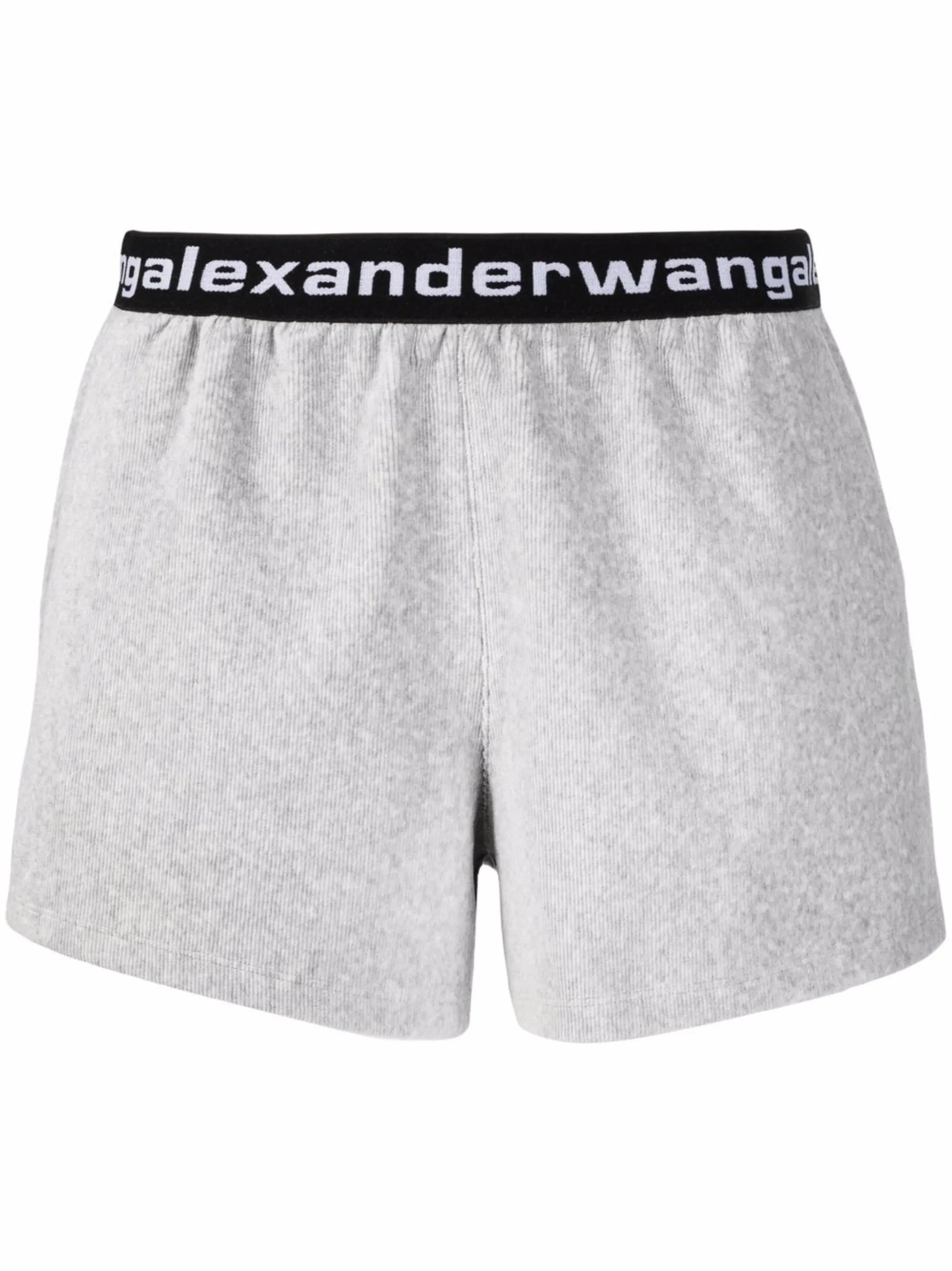 ribbed logo-waistband shorts