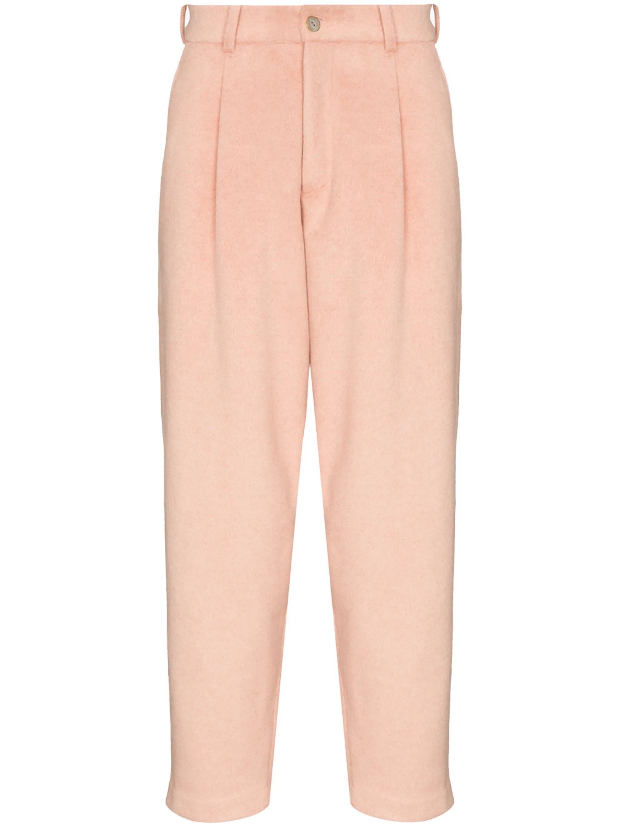 high-waisted tapered trousers