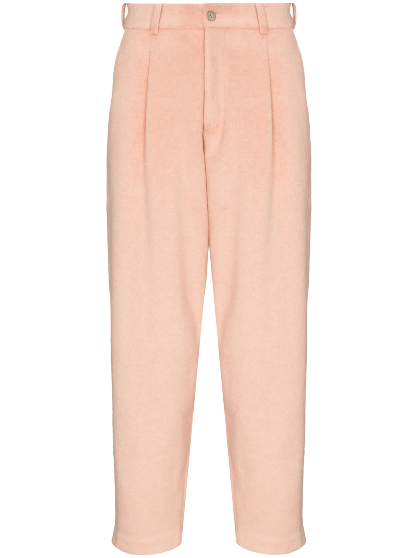 high-waisted tapered trousers