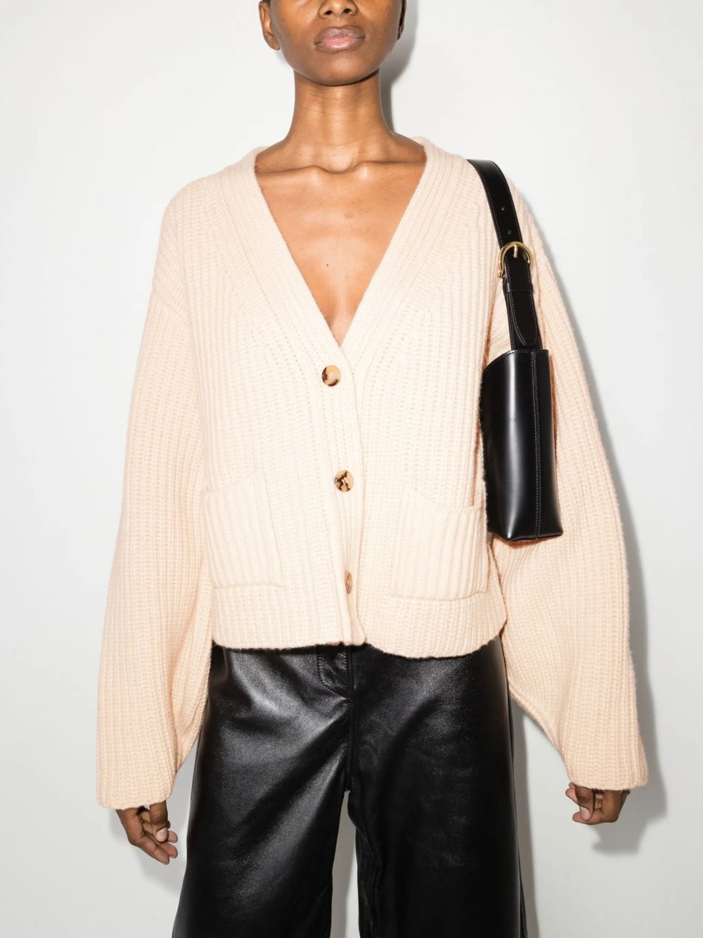 Lea ribbed-knit cardigan