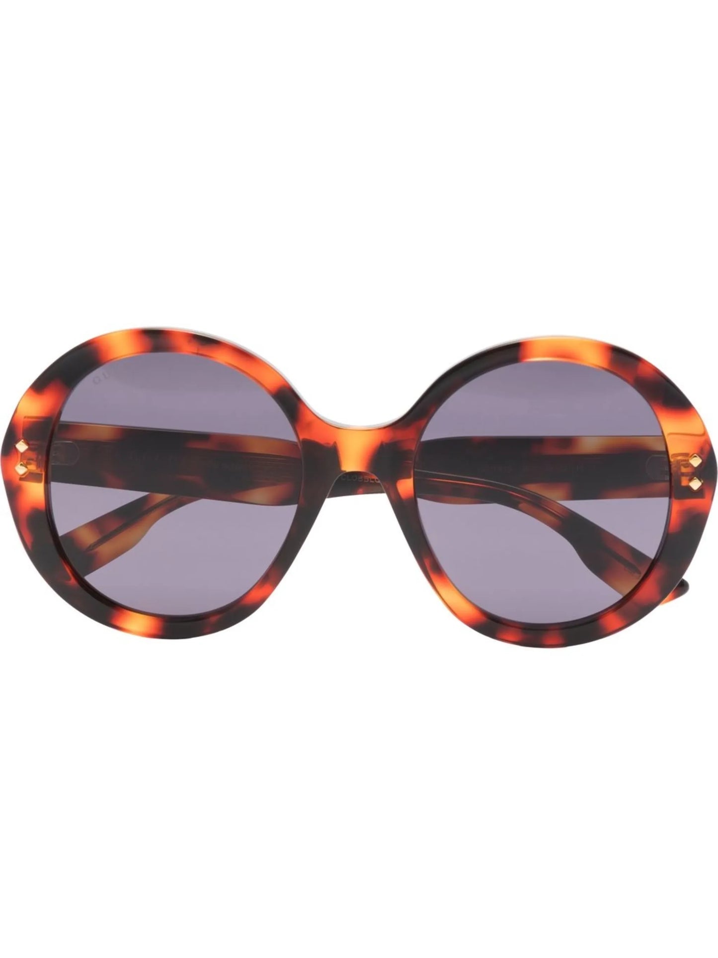 oversized-frame tortoiseshell sunglasses