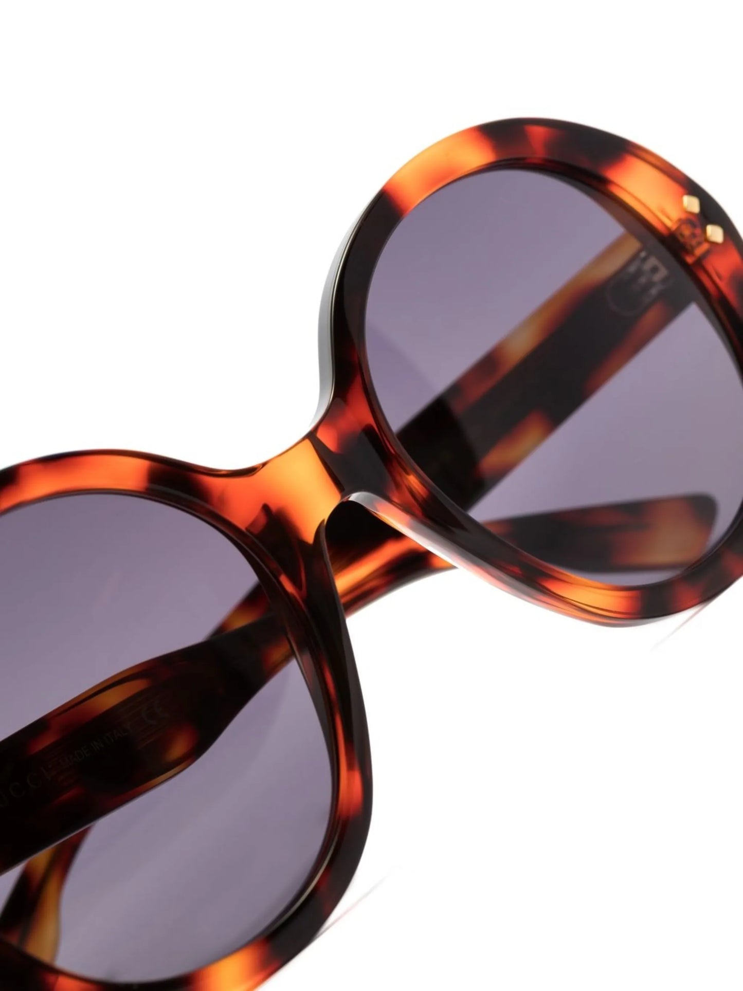oversized-frame tortoiseshell sunglasses