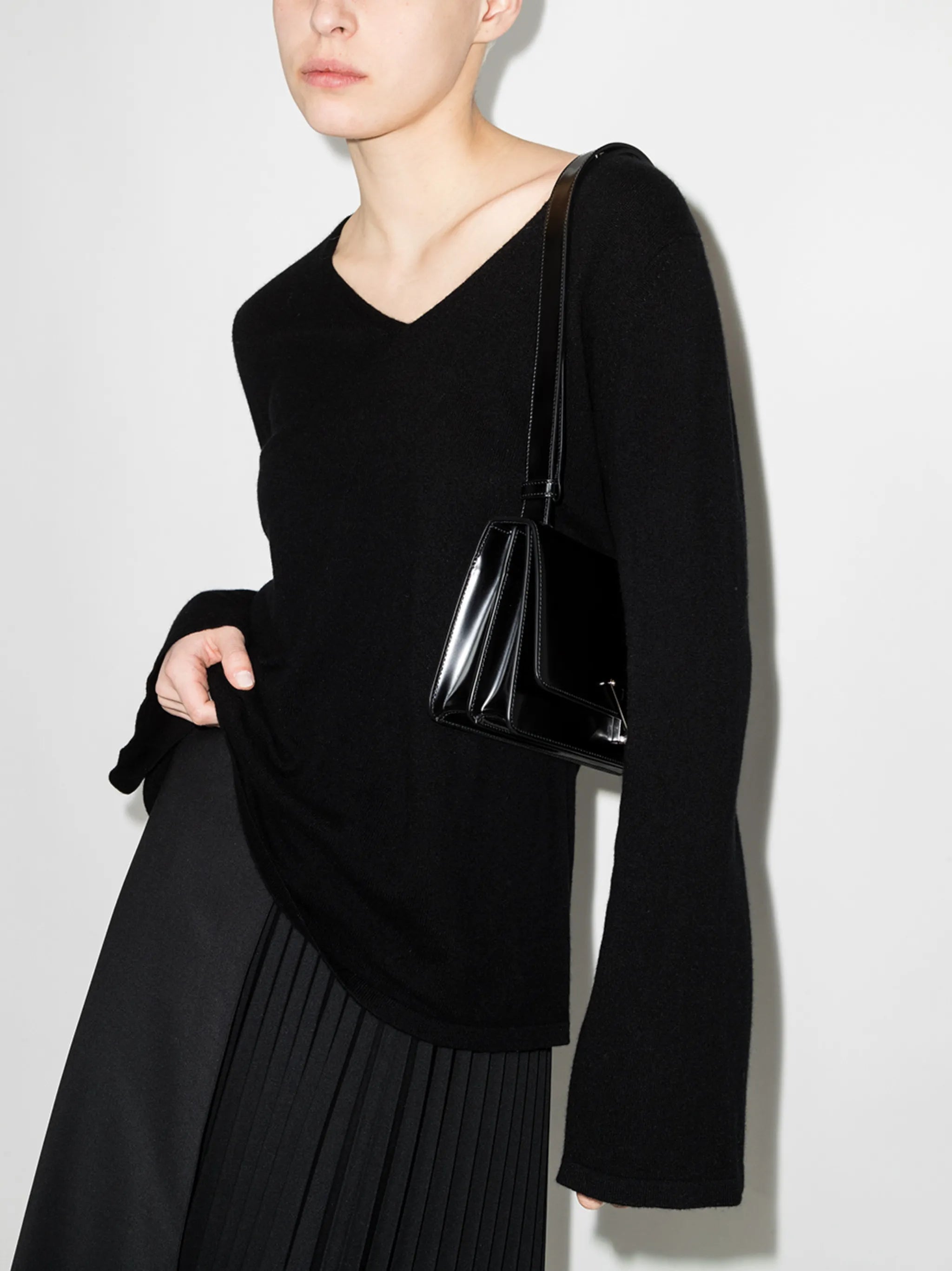 A-shape cashmere top
