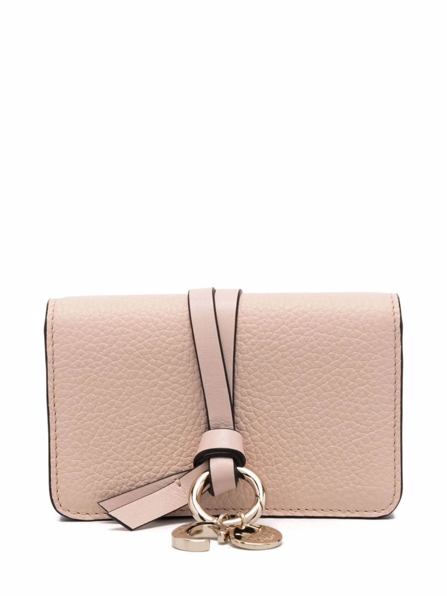 logo-charm leather wallet