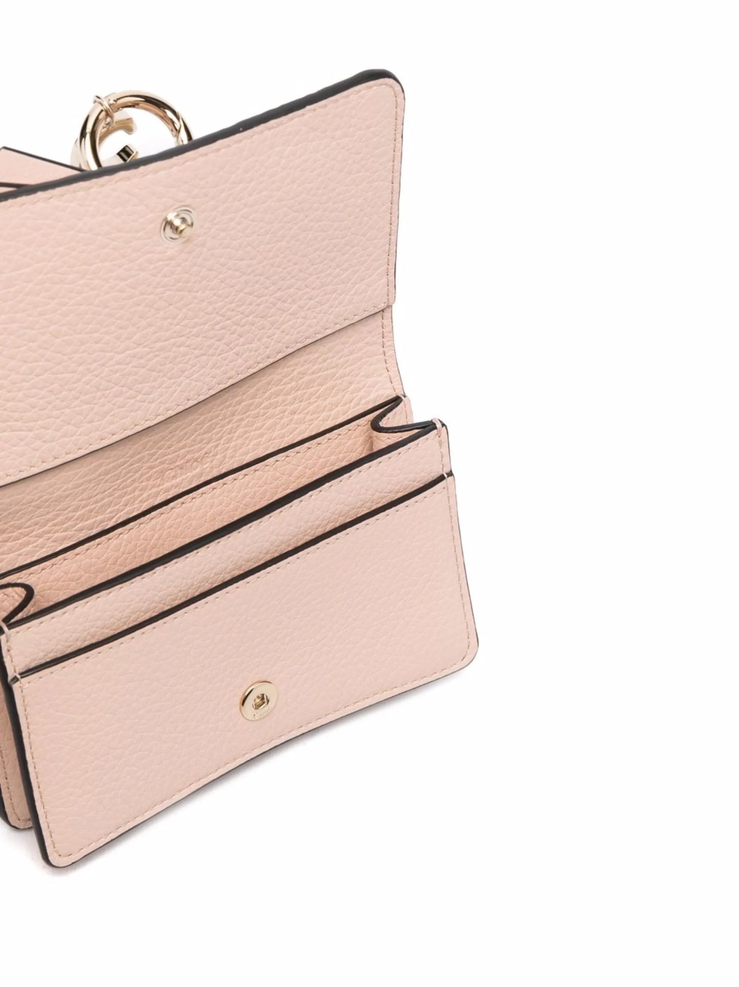 logo-charm leather wallet