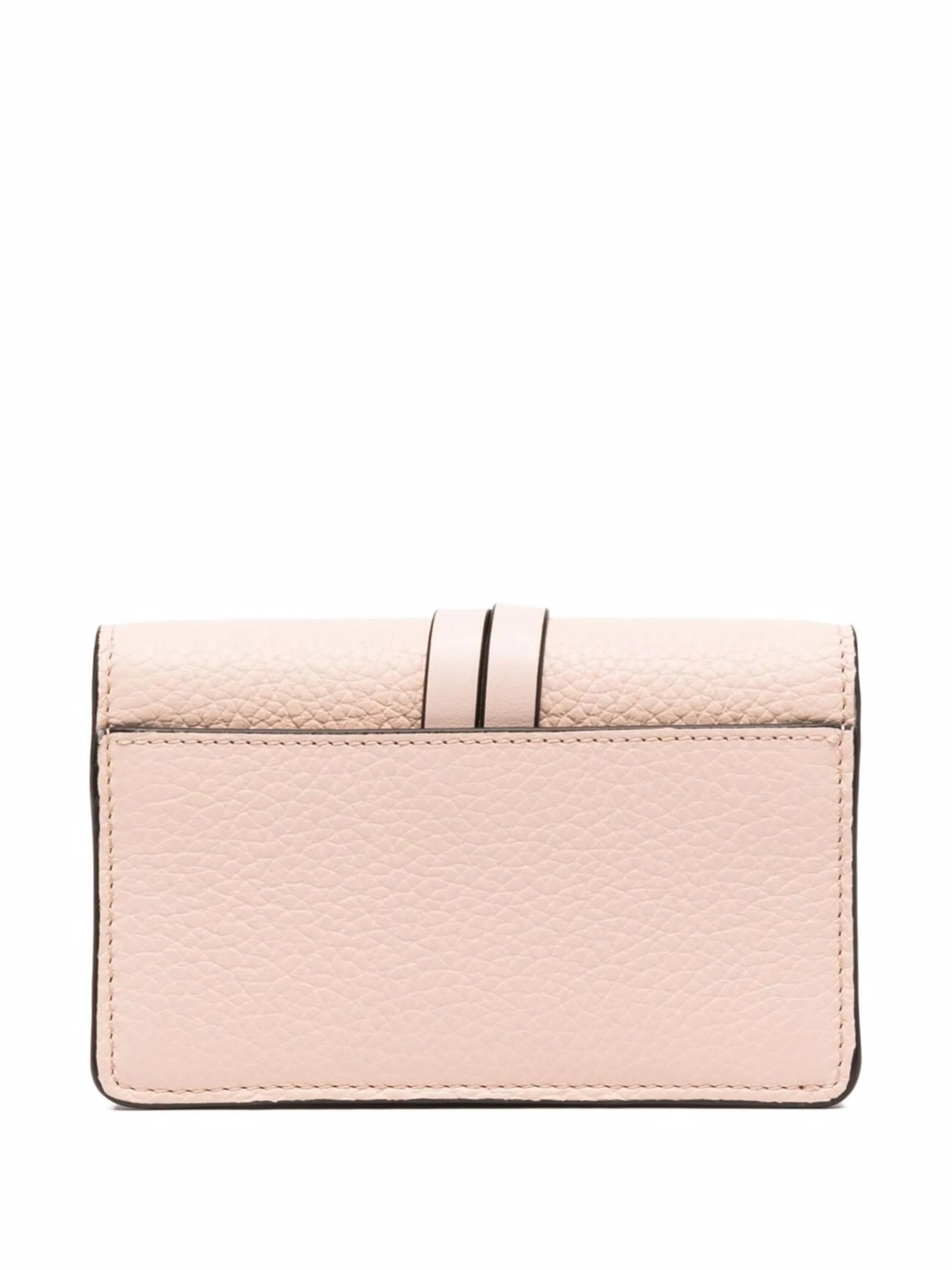 logo-charm leather wallet