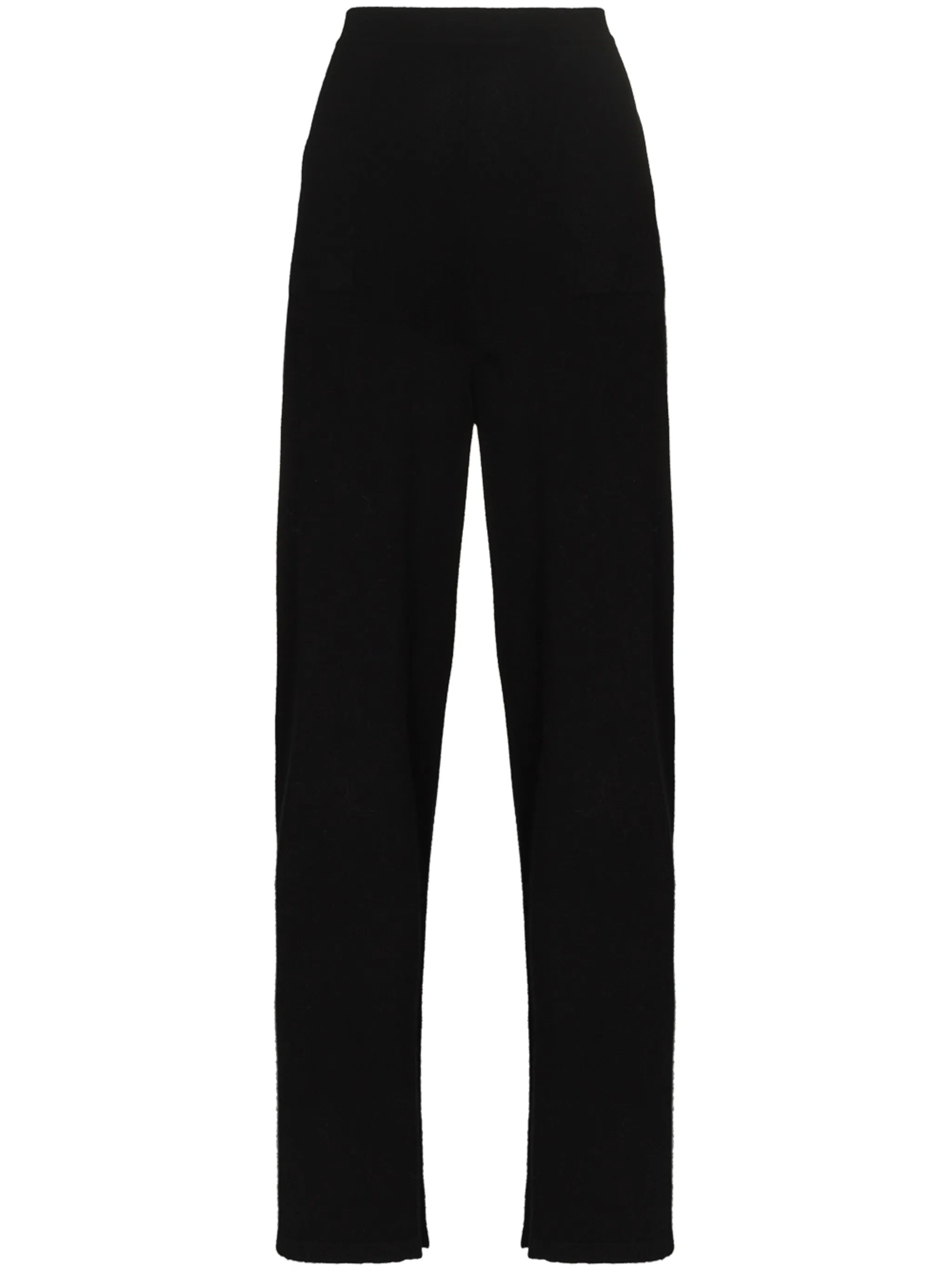 mid-rise flared trousers