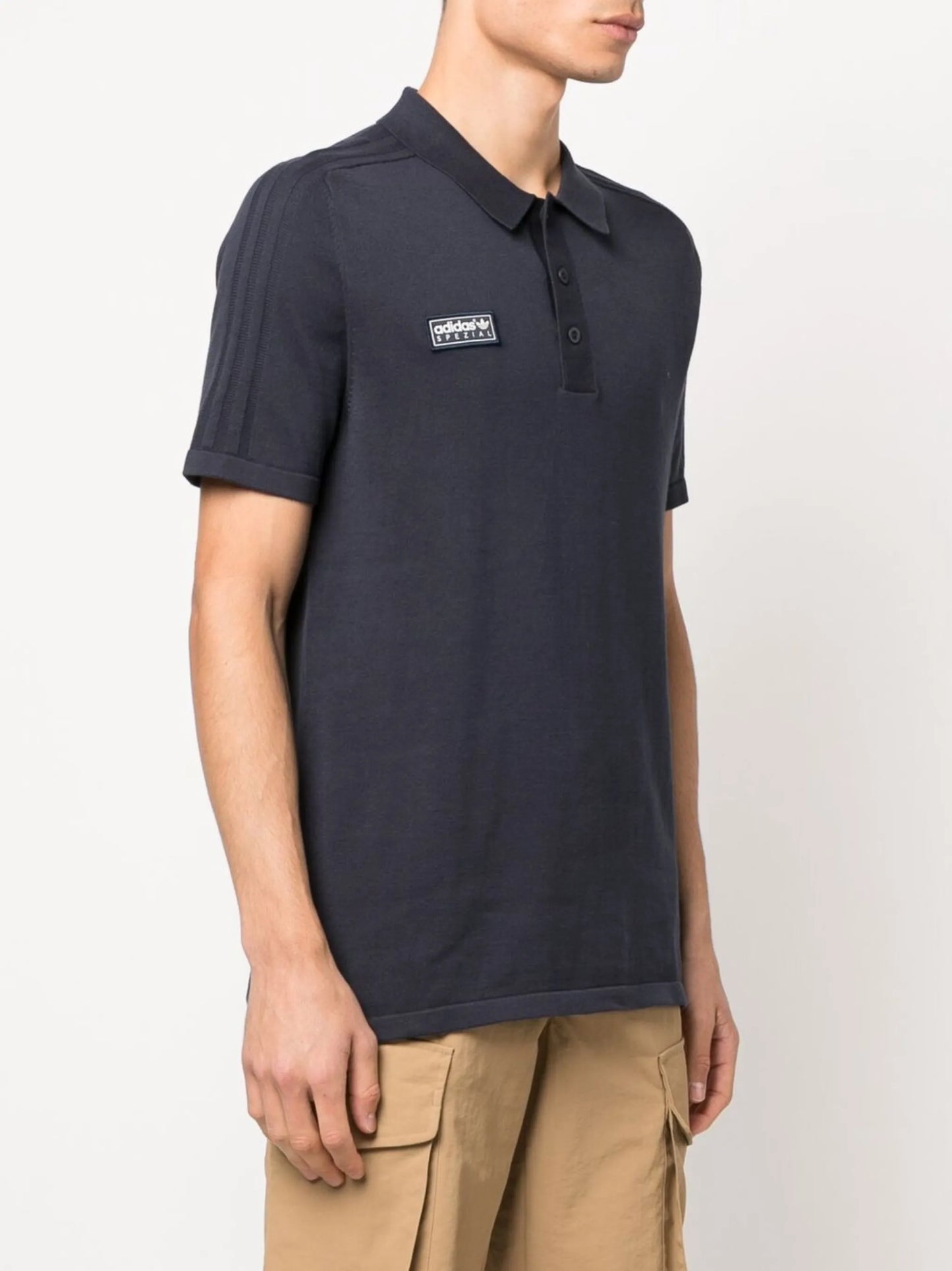 logo-patch polo shirt