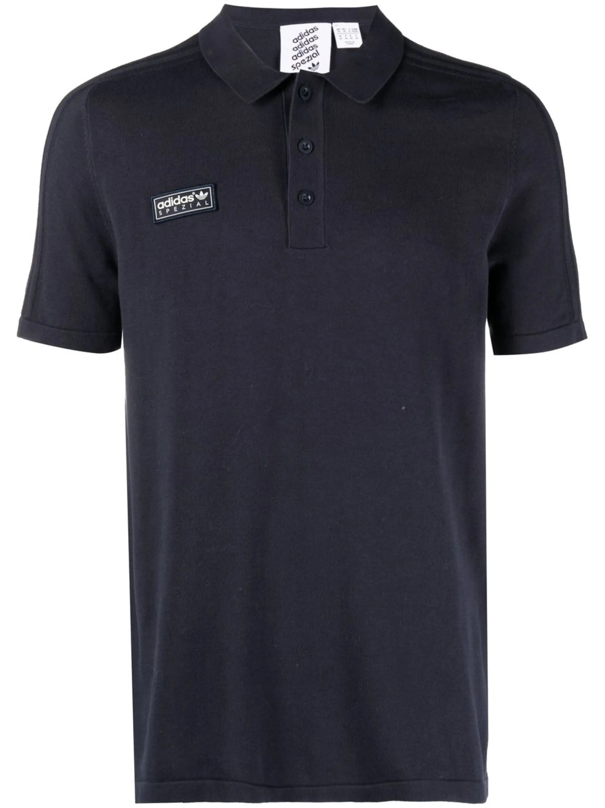 logo-patch polo shirt