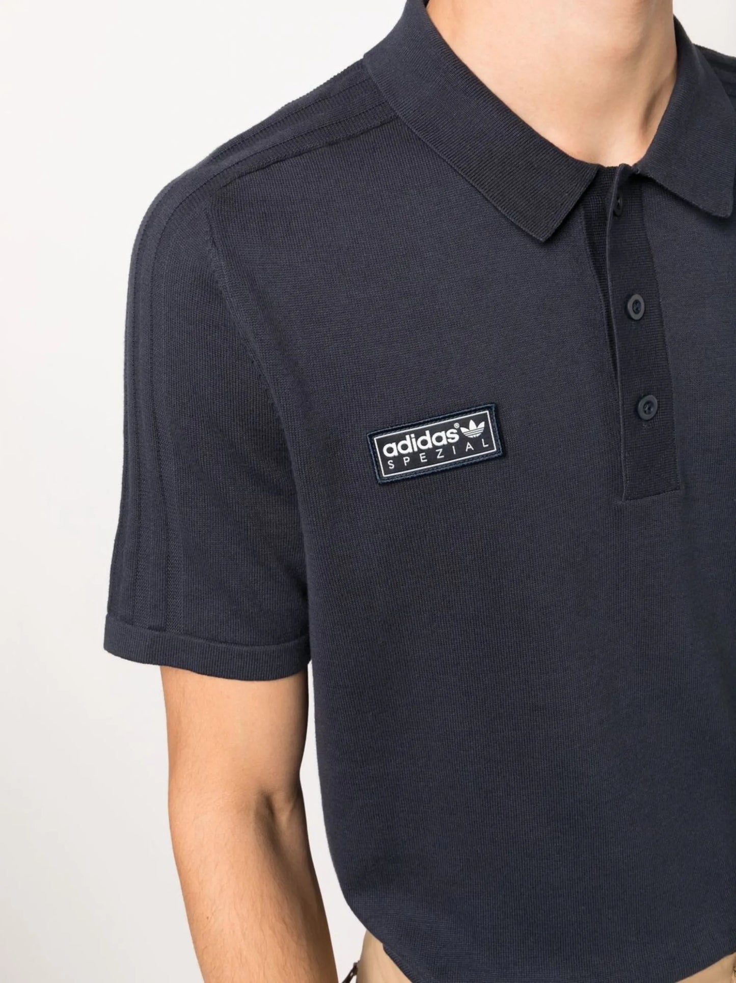 logo-patch polo shirt