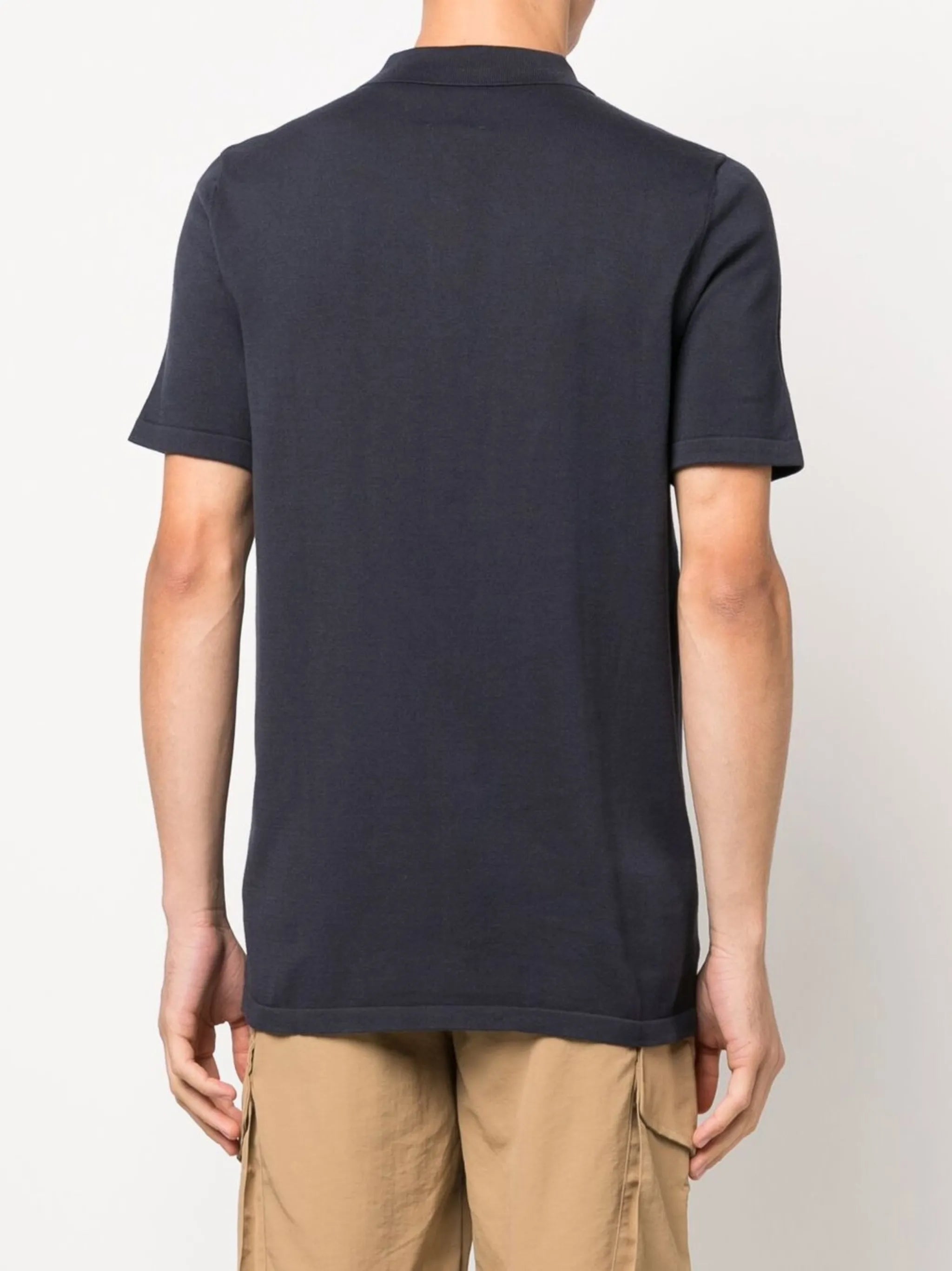 logo-patch polo shirt