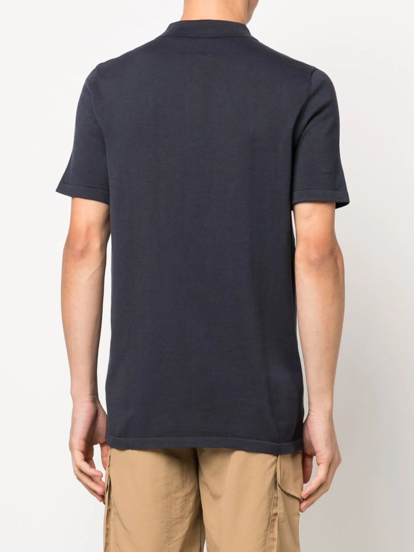 logo-patch polo shirt