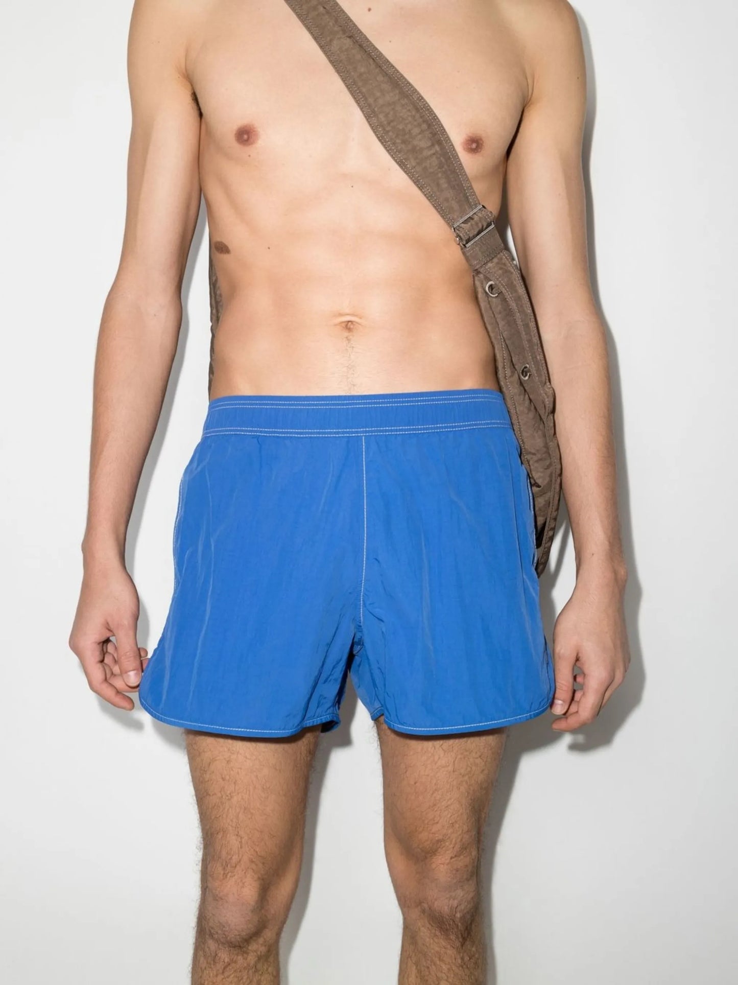 Vicente contrast-stitch swim shorts