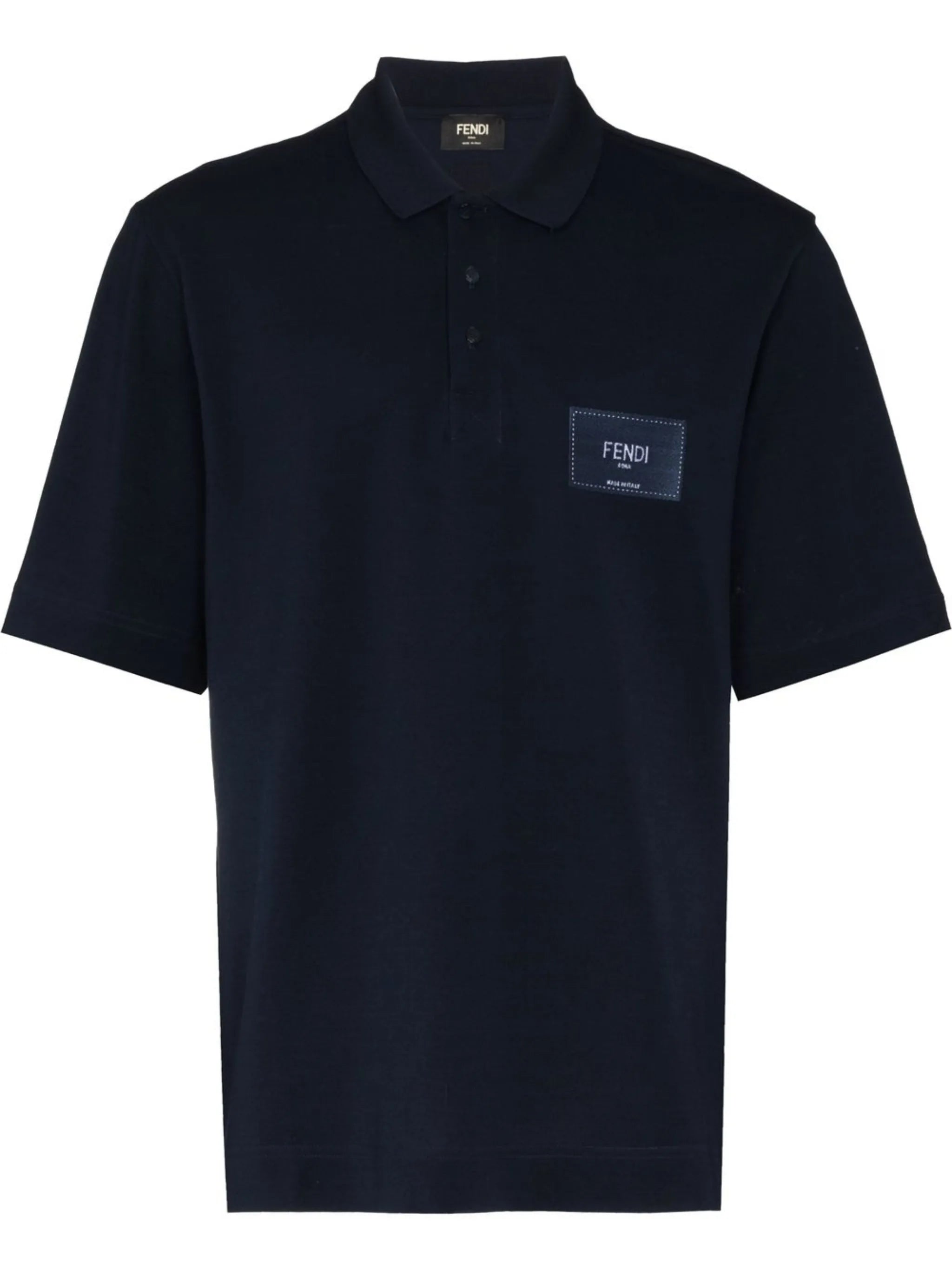 embroidered-logo polo shirt