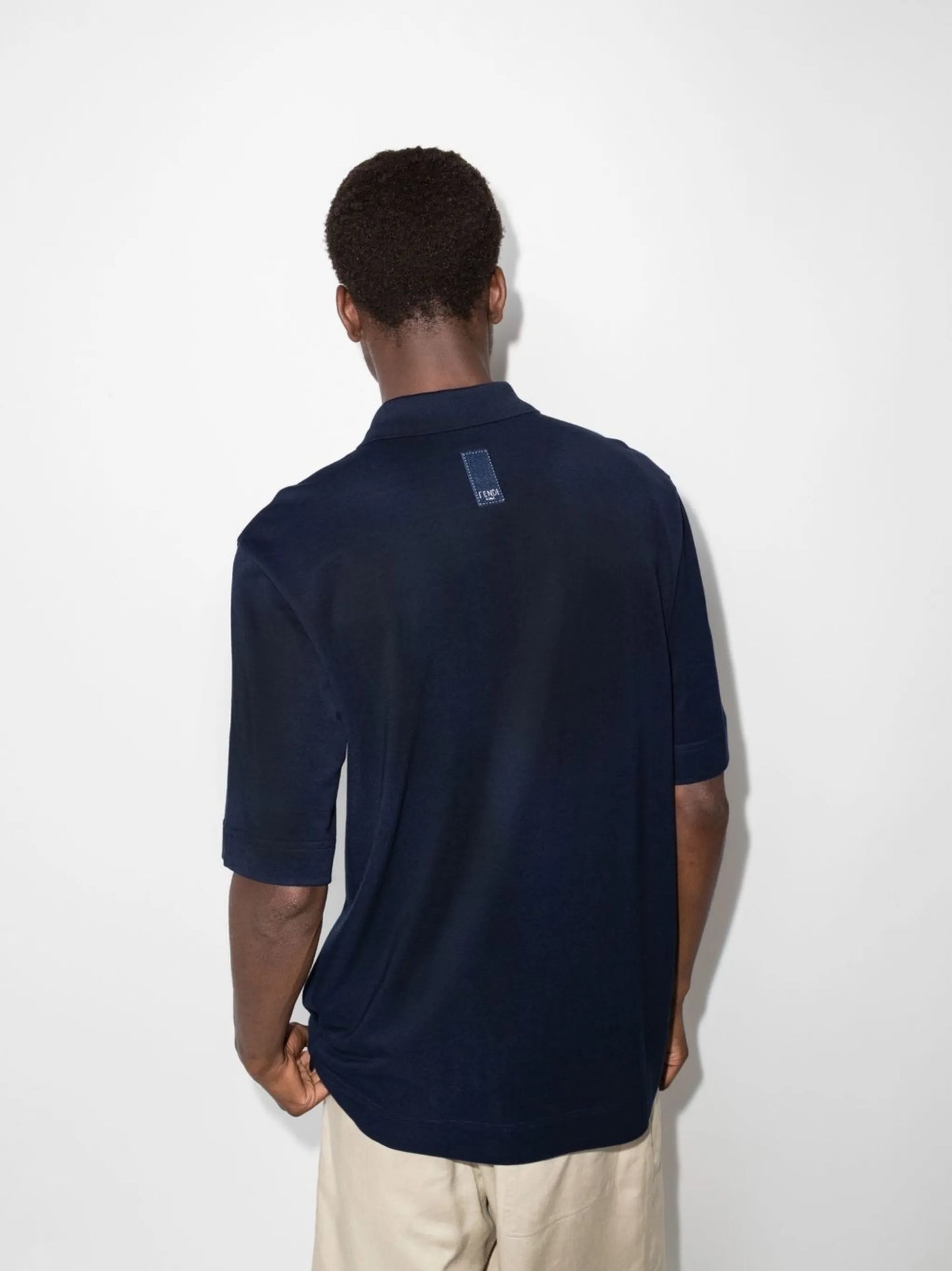 embroidered-logo polo shirt