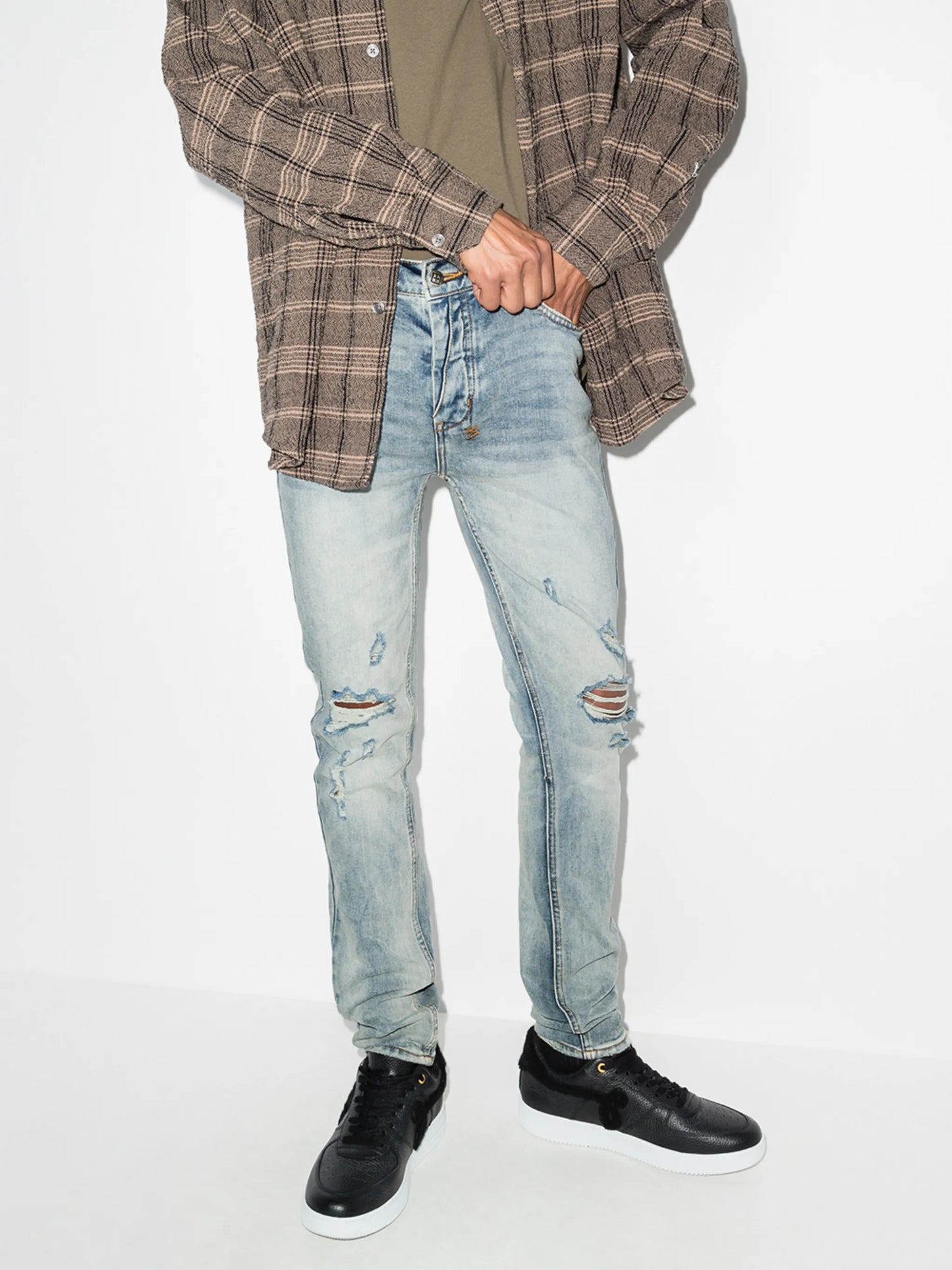 Van Winkle Skyhigh Trashed skinny jeans