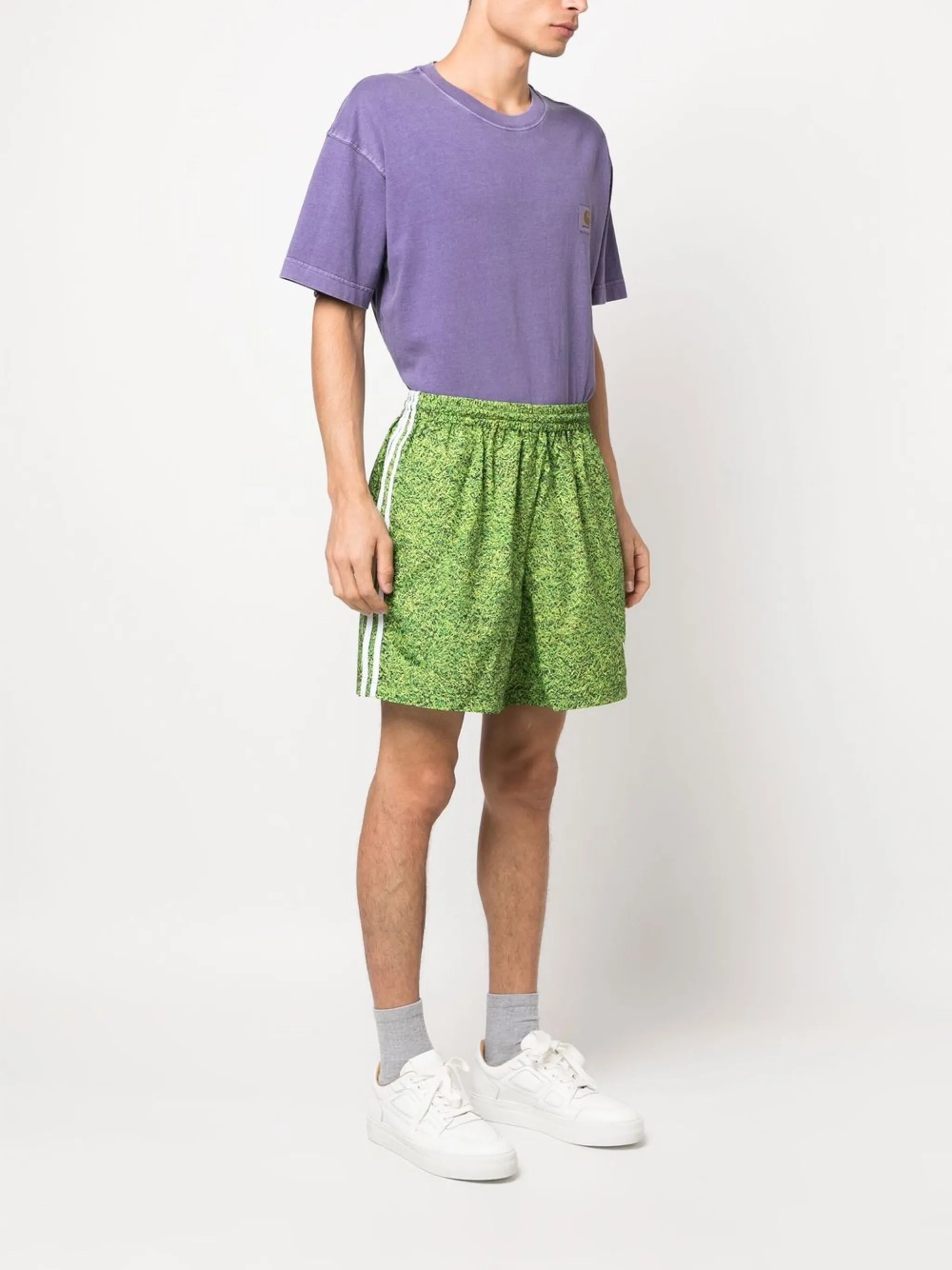 x Kerwin Frost grass-print track shorts