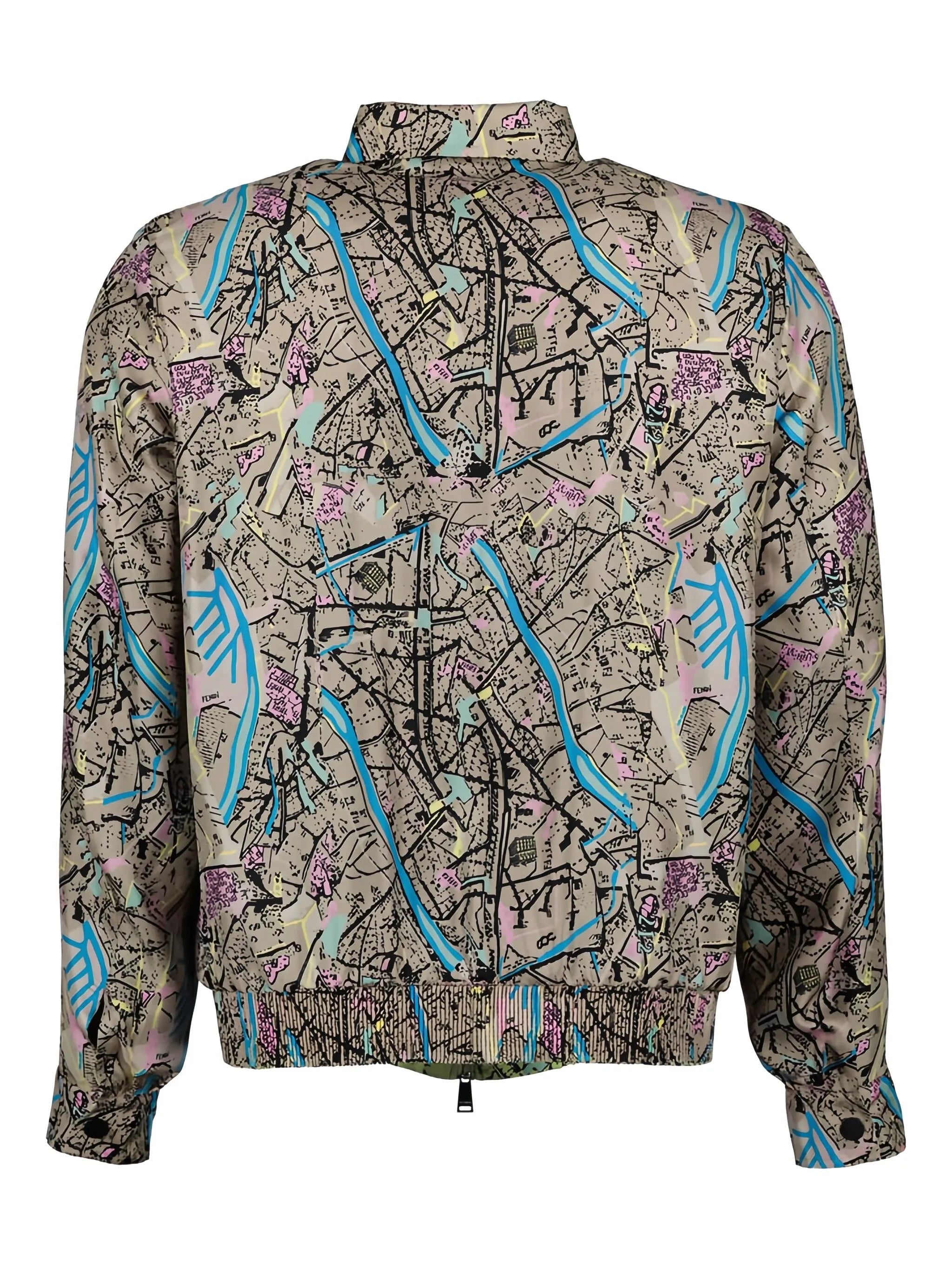 Fendi Map reversible shirt jacket