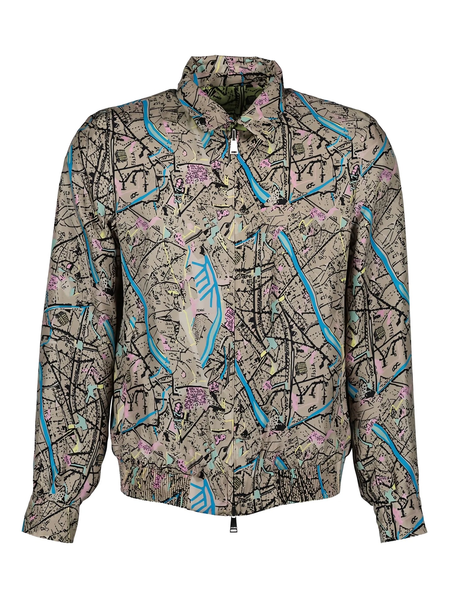 Fendi Map reversible shirt jacket