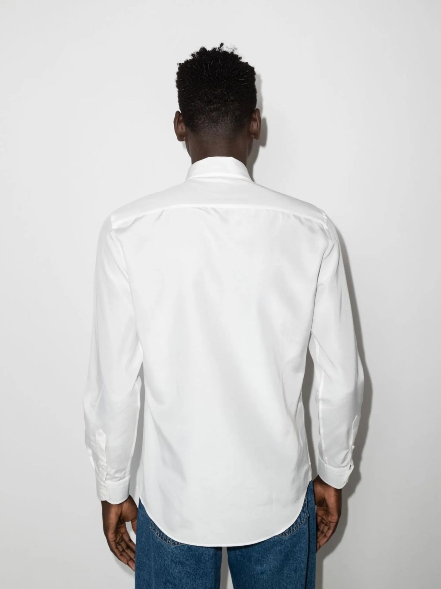 logo-patch long-sleeved shirt