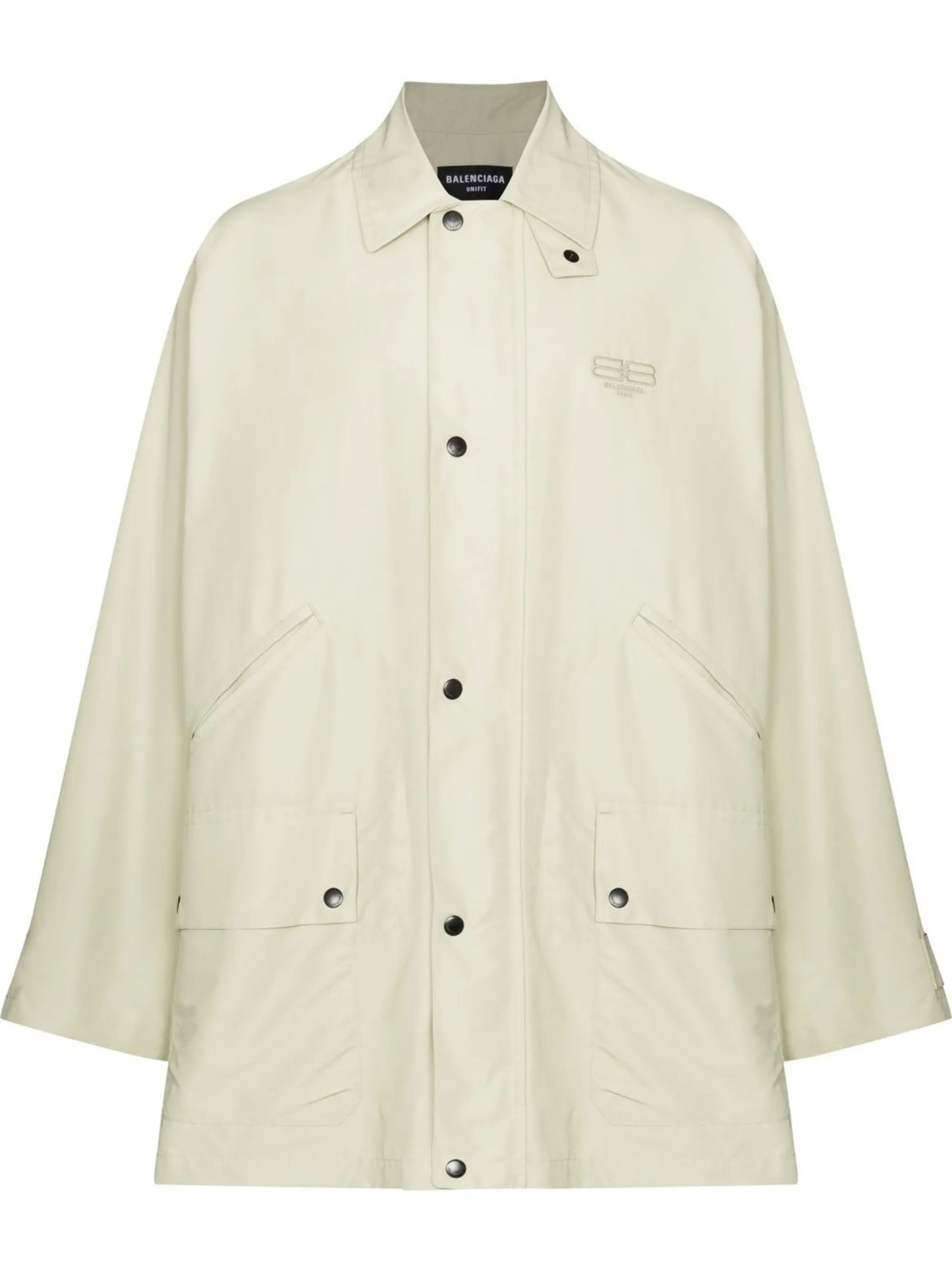 raglan-sleeve parka coat