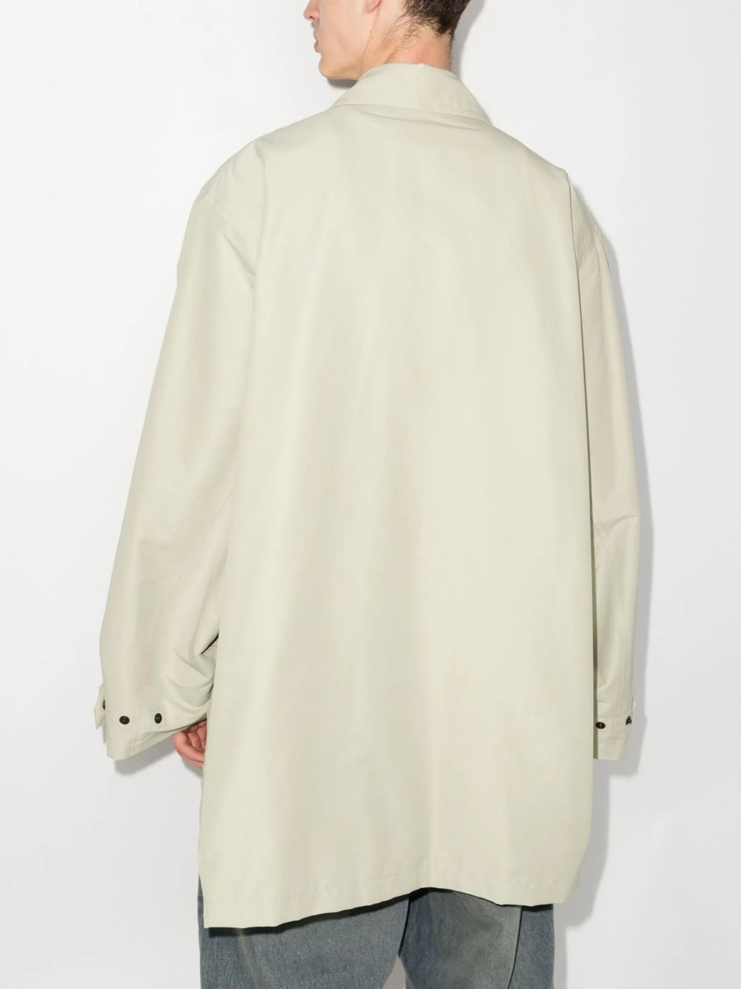 raglan-sleeve parka coat