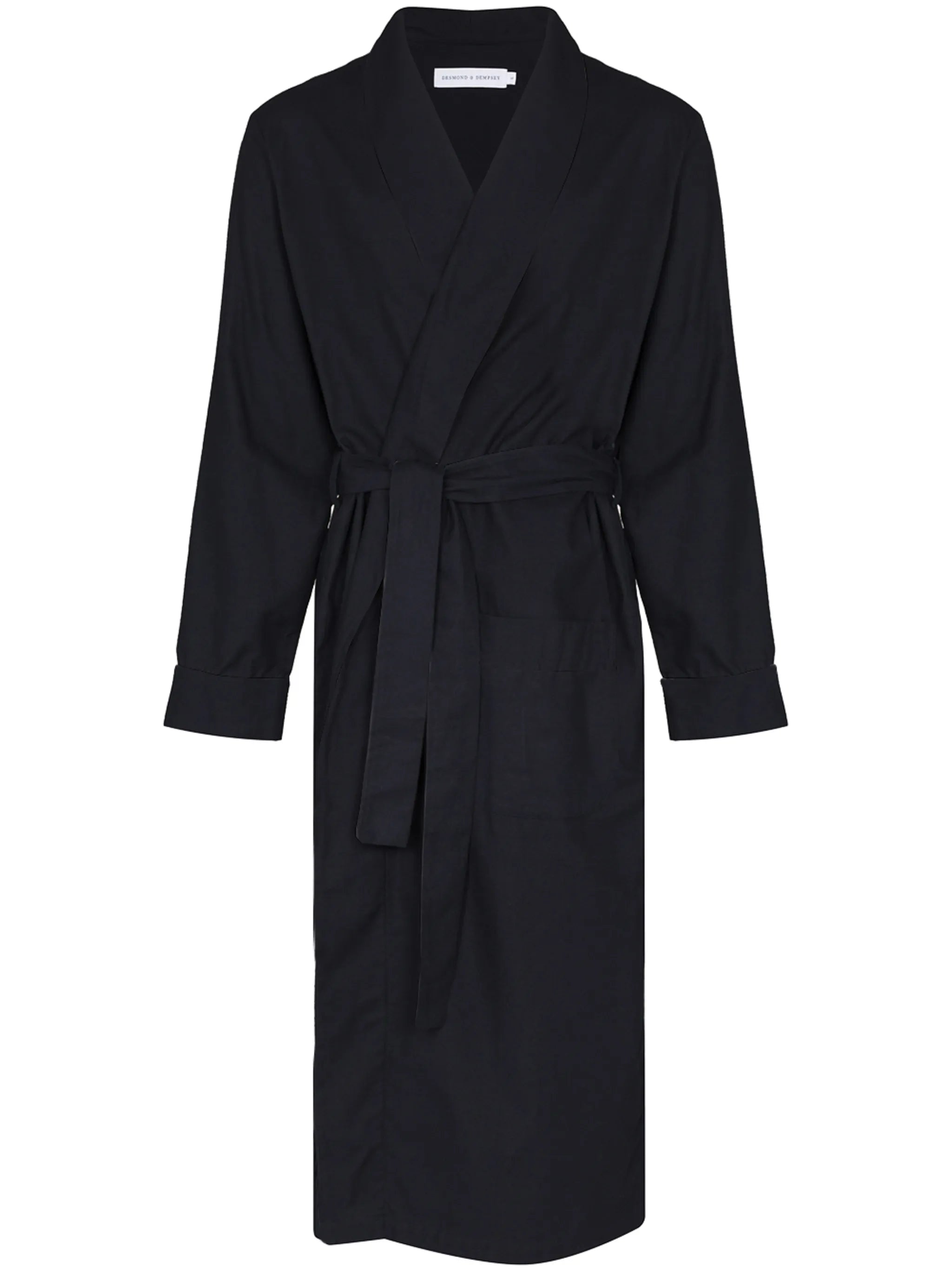 contrast-piping bathrobe
