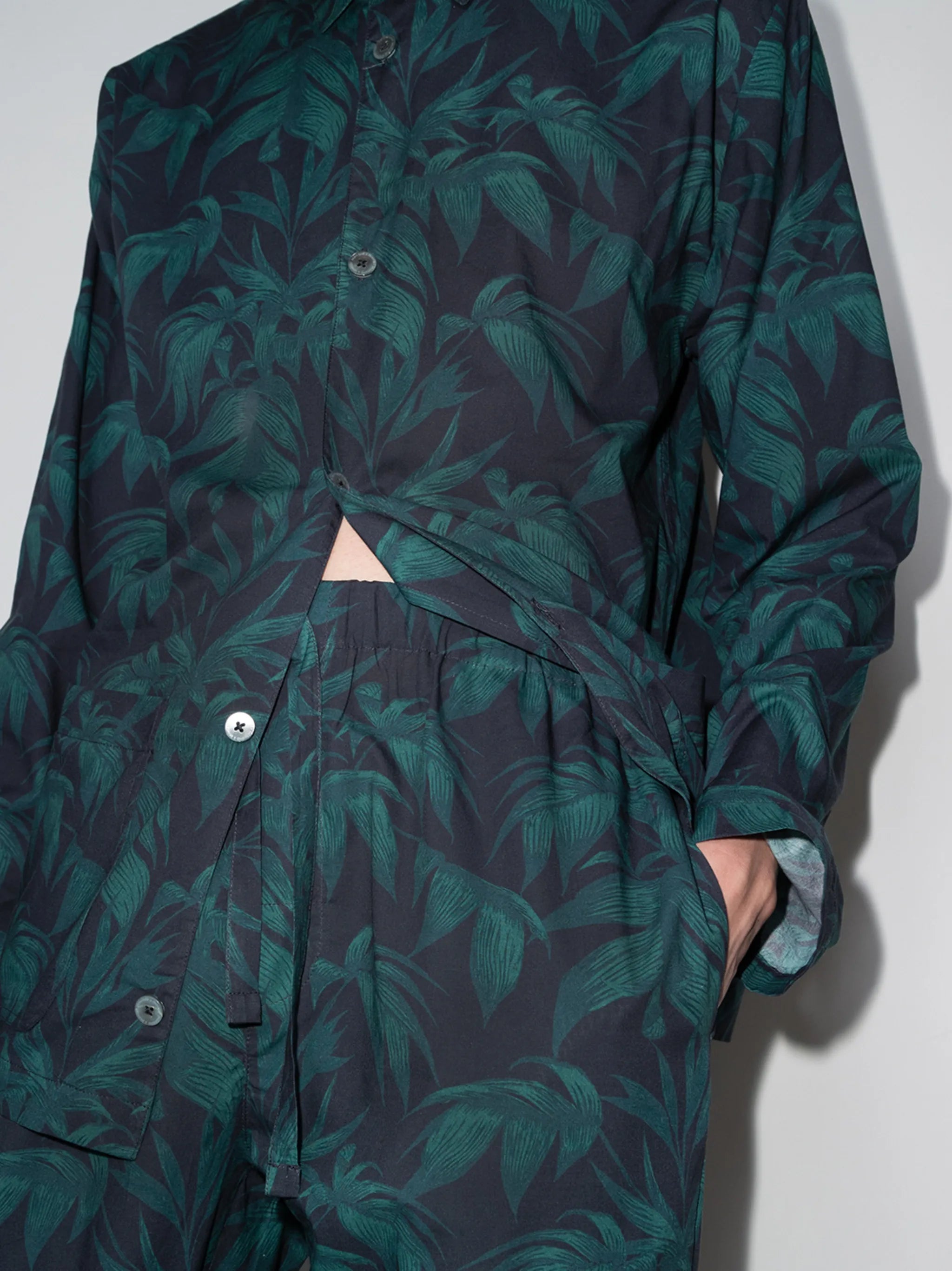 Byron tropical-print pyjama set