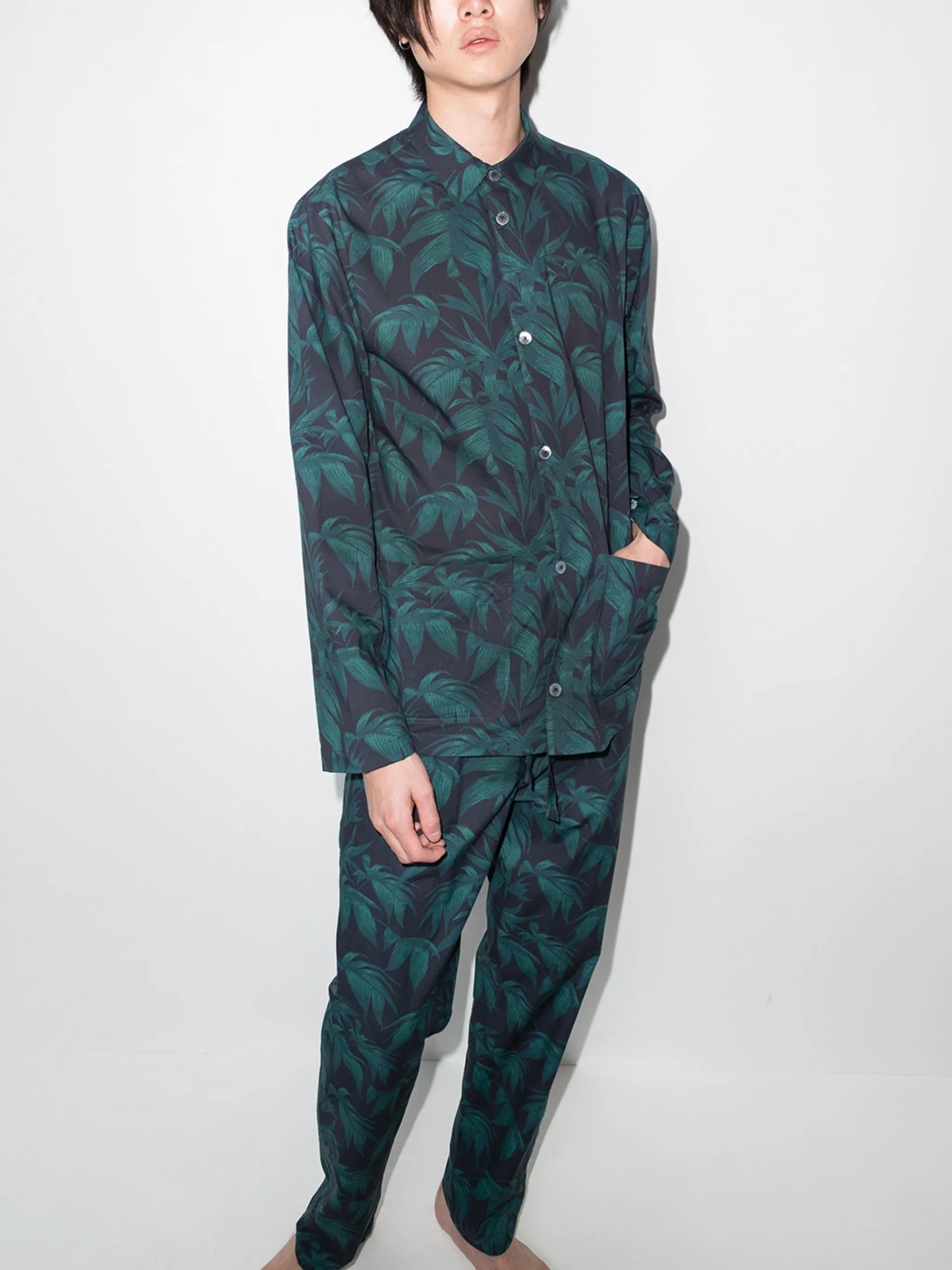 Byron tropical-print pyjama set