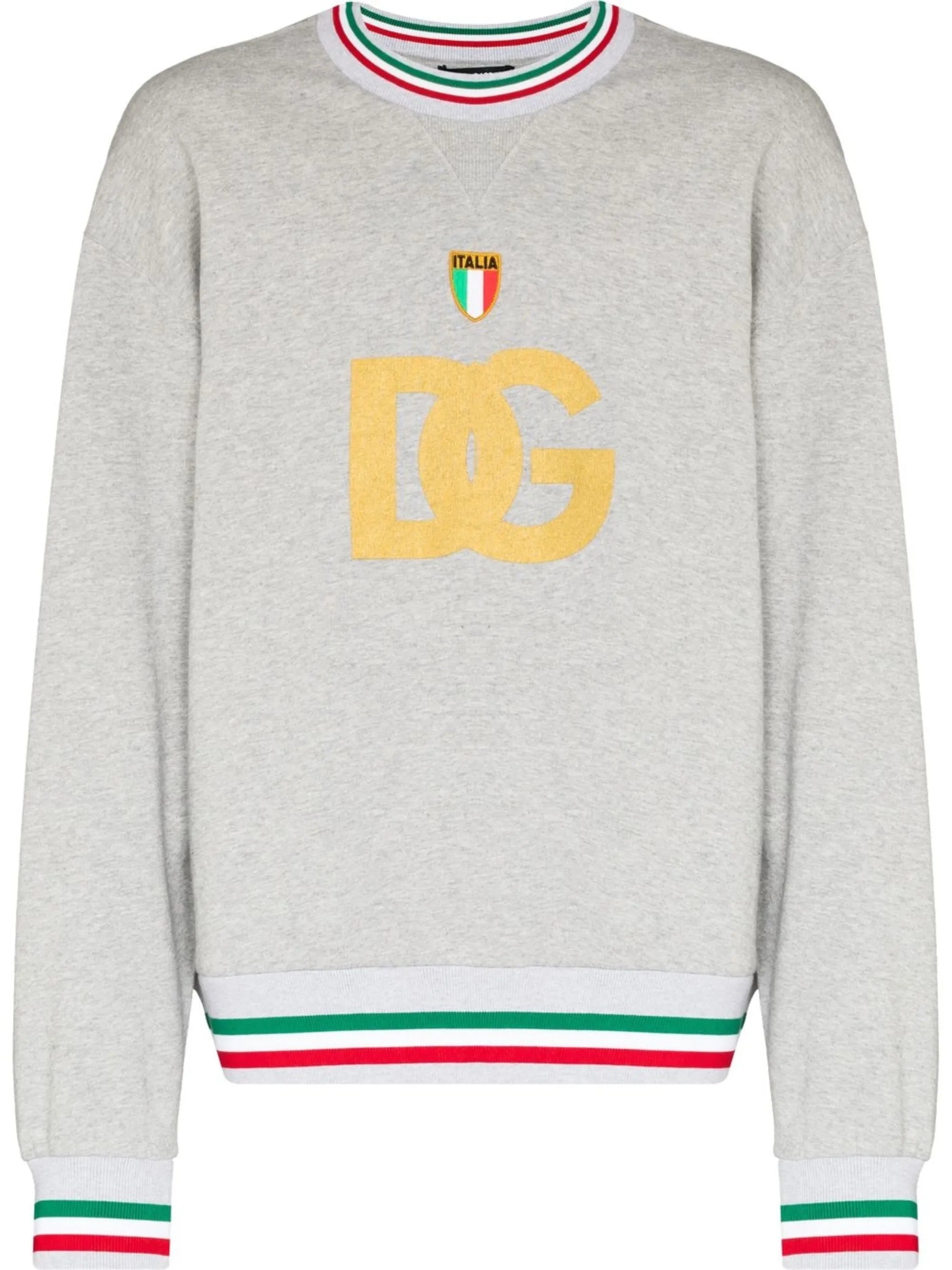 logo-print crew neck sweatshirt