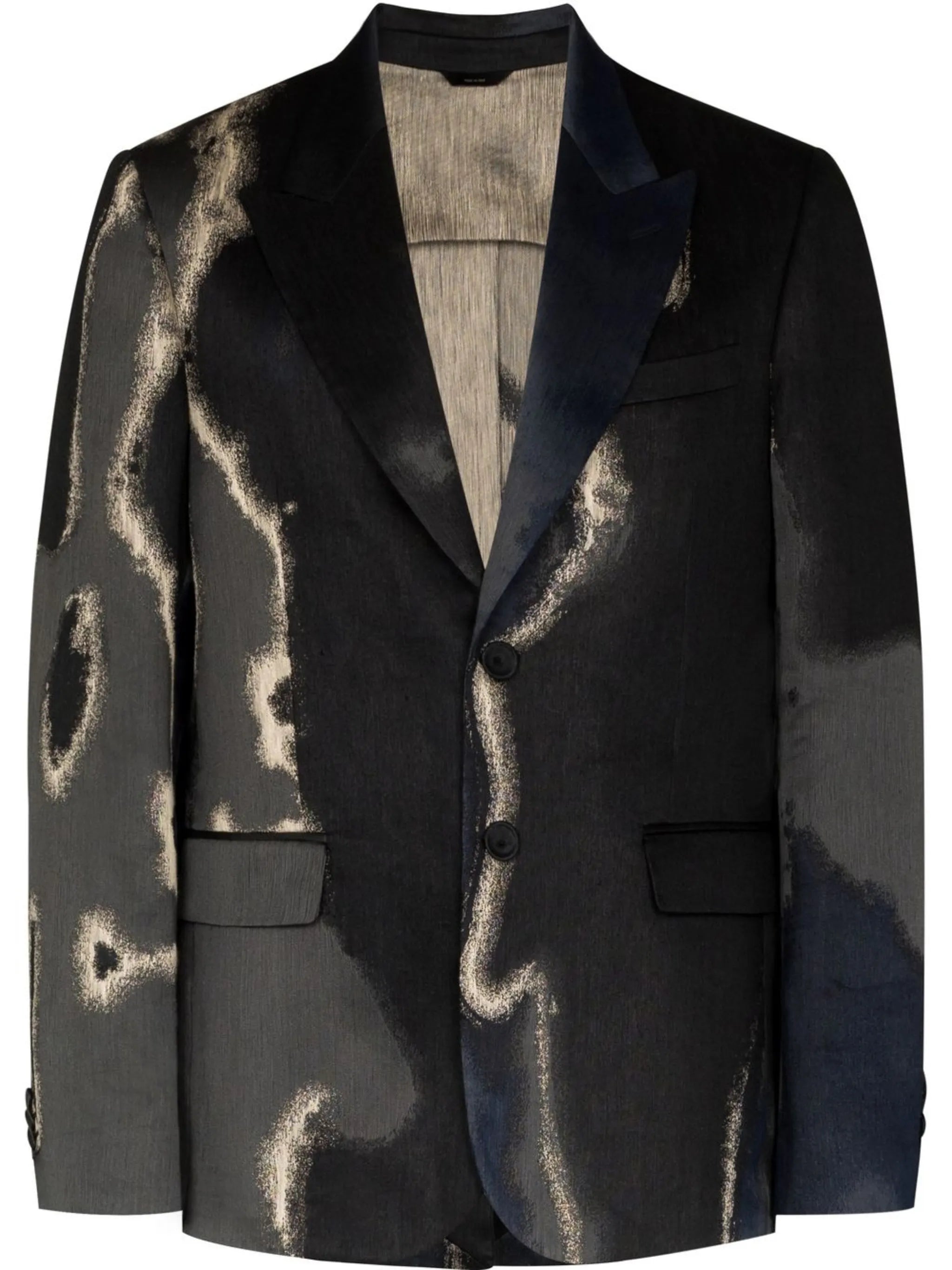 Fendi Earth-motif single-breasted blazer