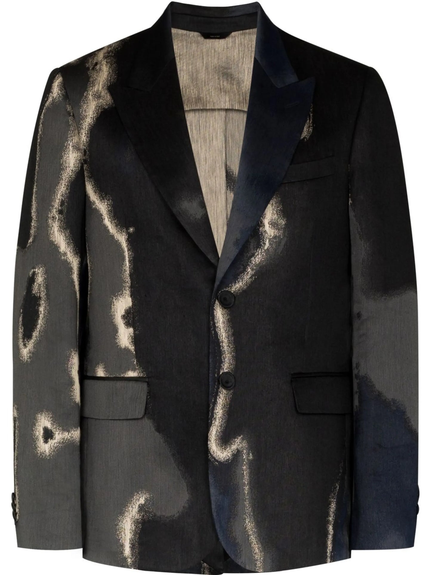 Fendi Earth-motif single-breasted blazer