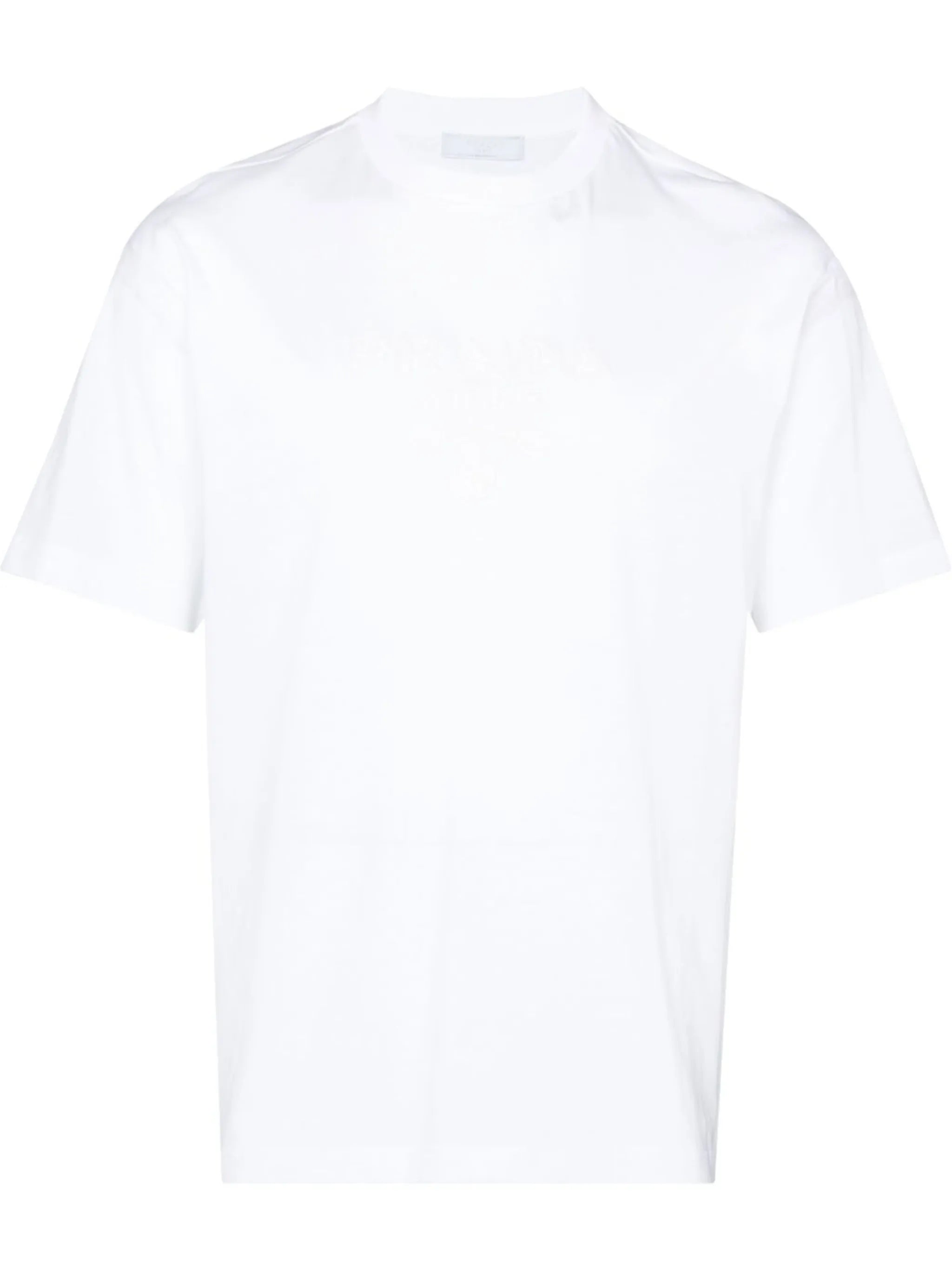 tufted-logo crew-neck T-shirt