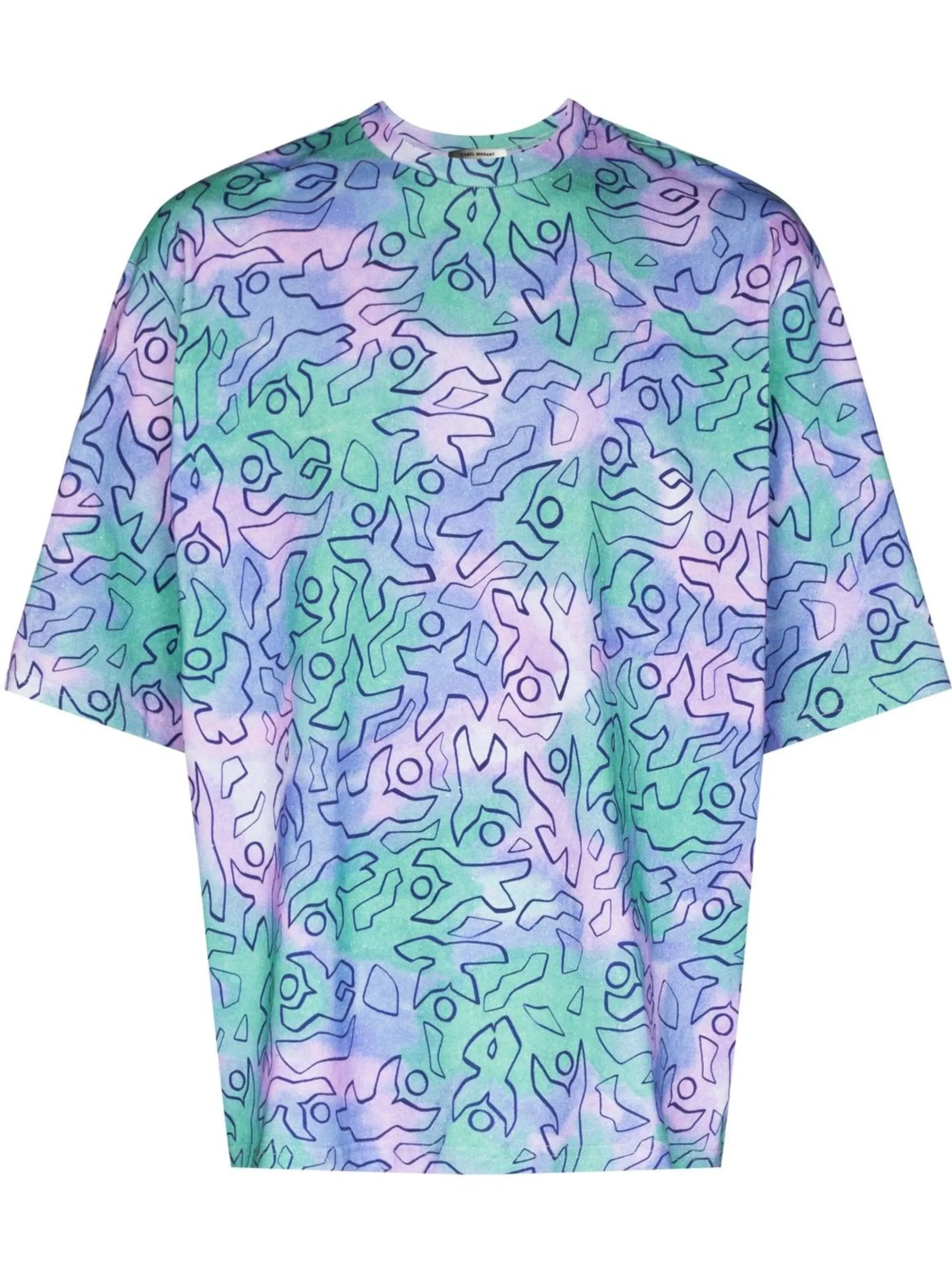 Guizy graphic-print oversized T-shirt