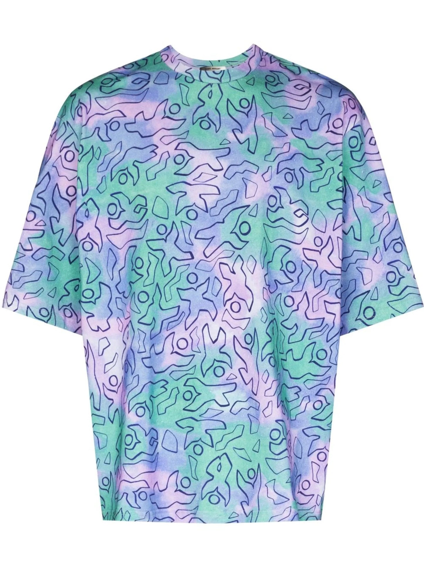 Guizy graphic-print oversized T-shirt