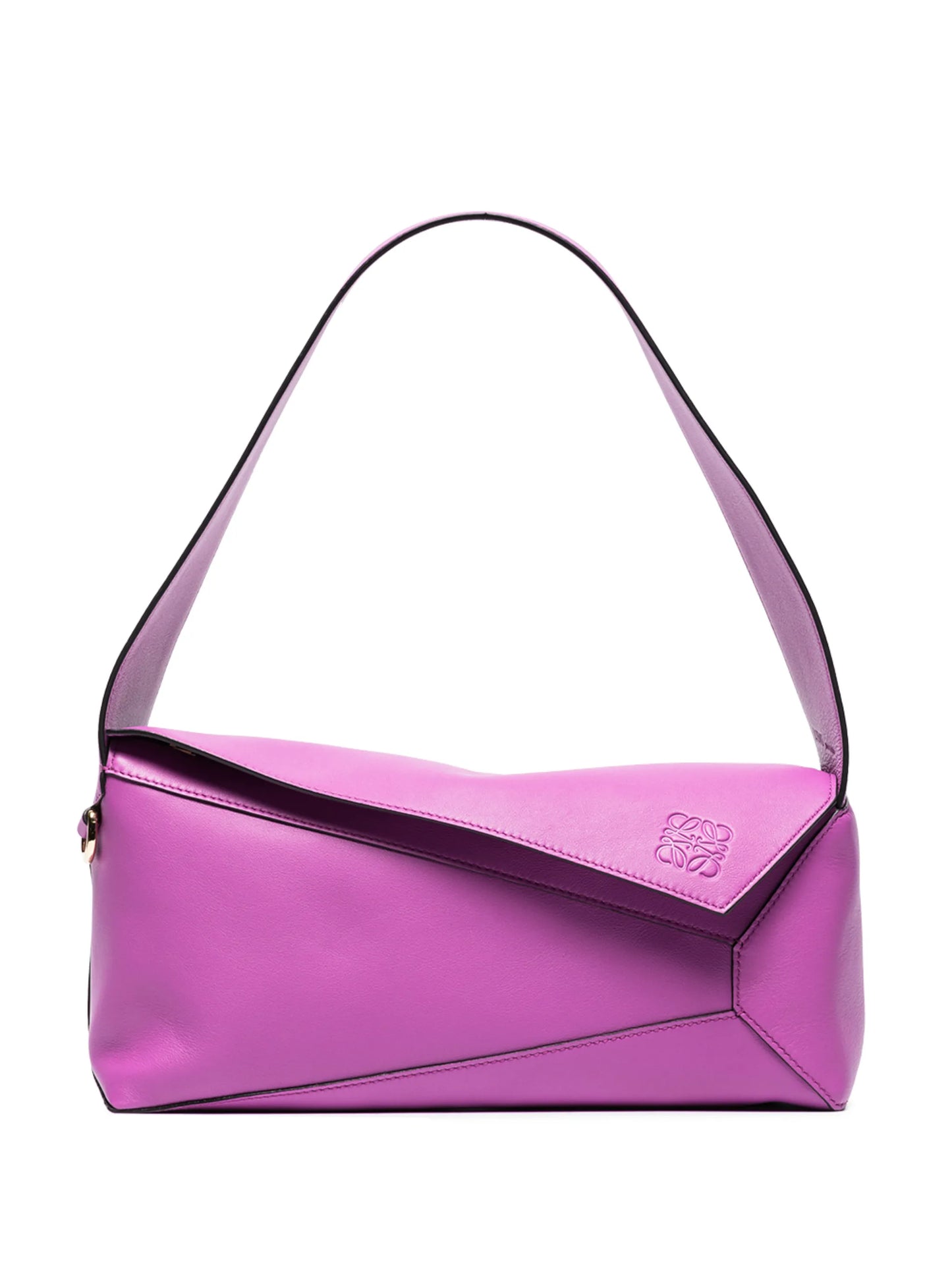 Puzzle leather shoulder bag