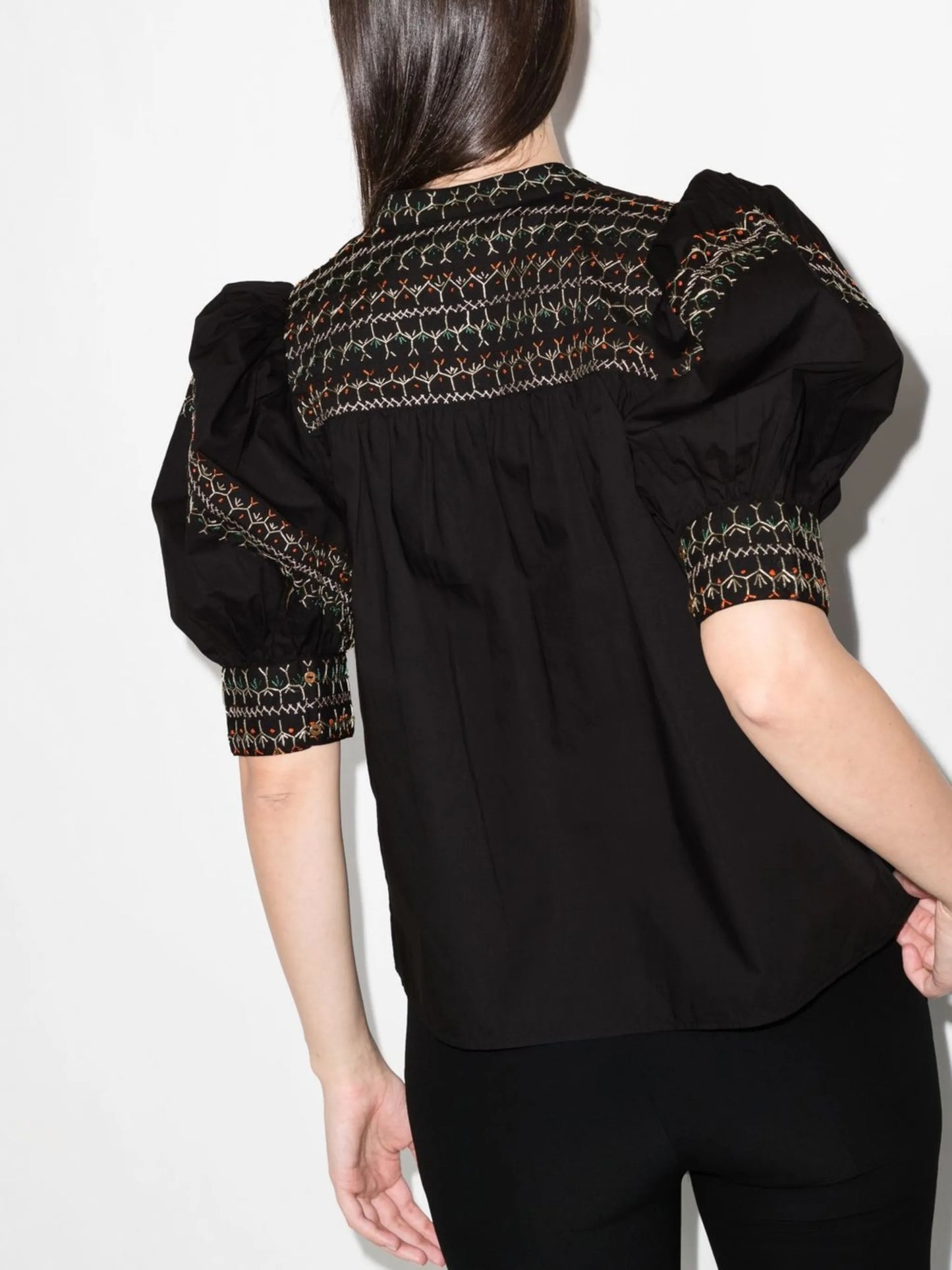 Noam ruffle-sleeve blouse