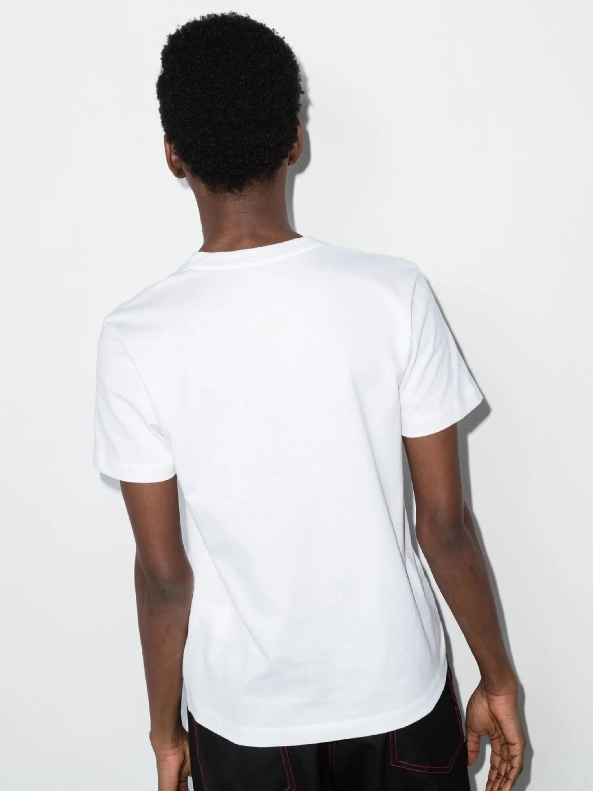 logo-embroidered cotton T-shirt
