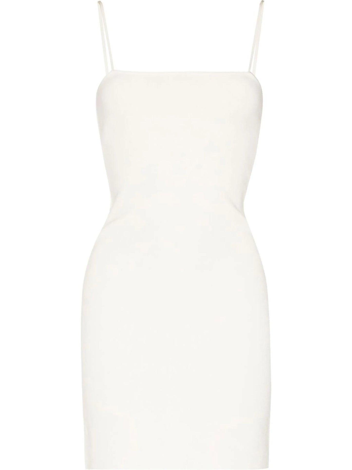 spaghetti-strap square-neck dress